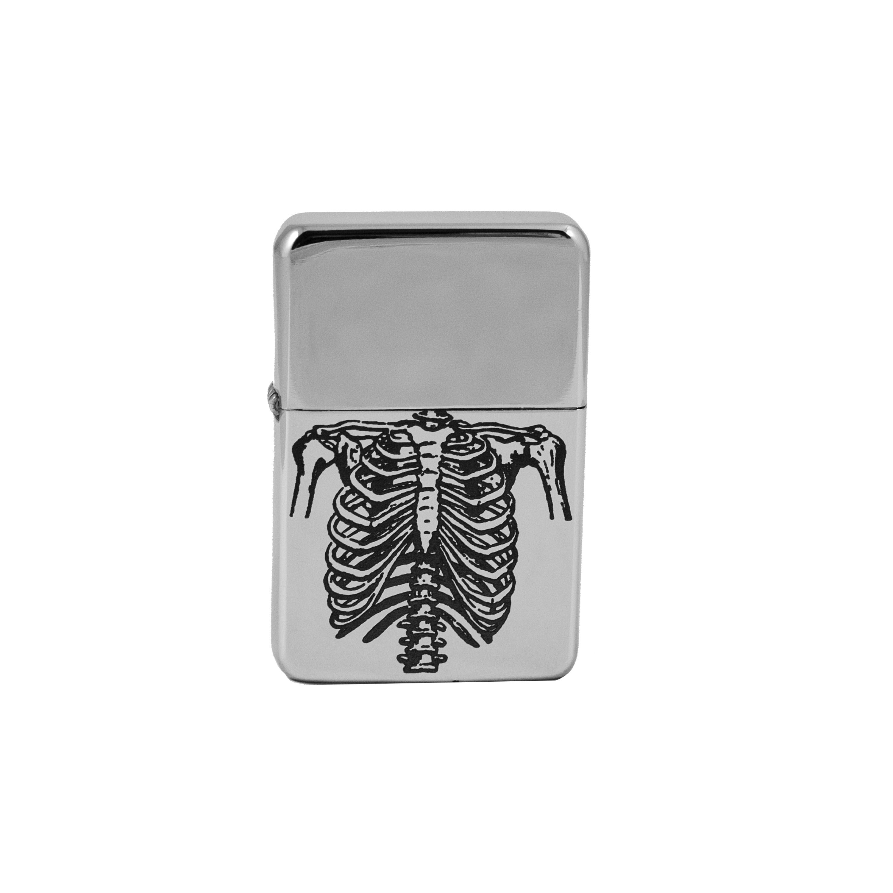 Lighter - Ribs High Polish Chrome