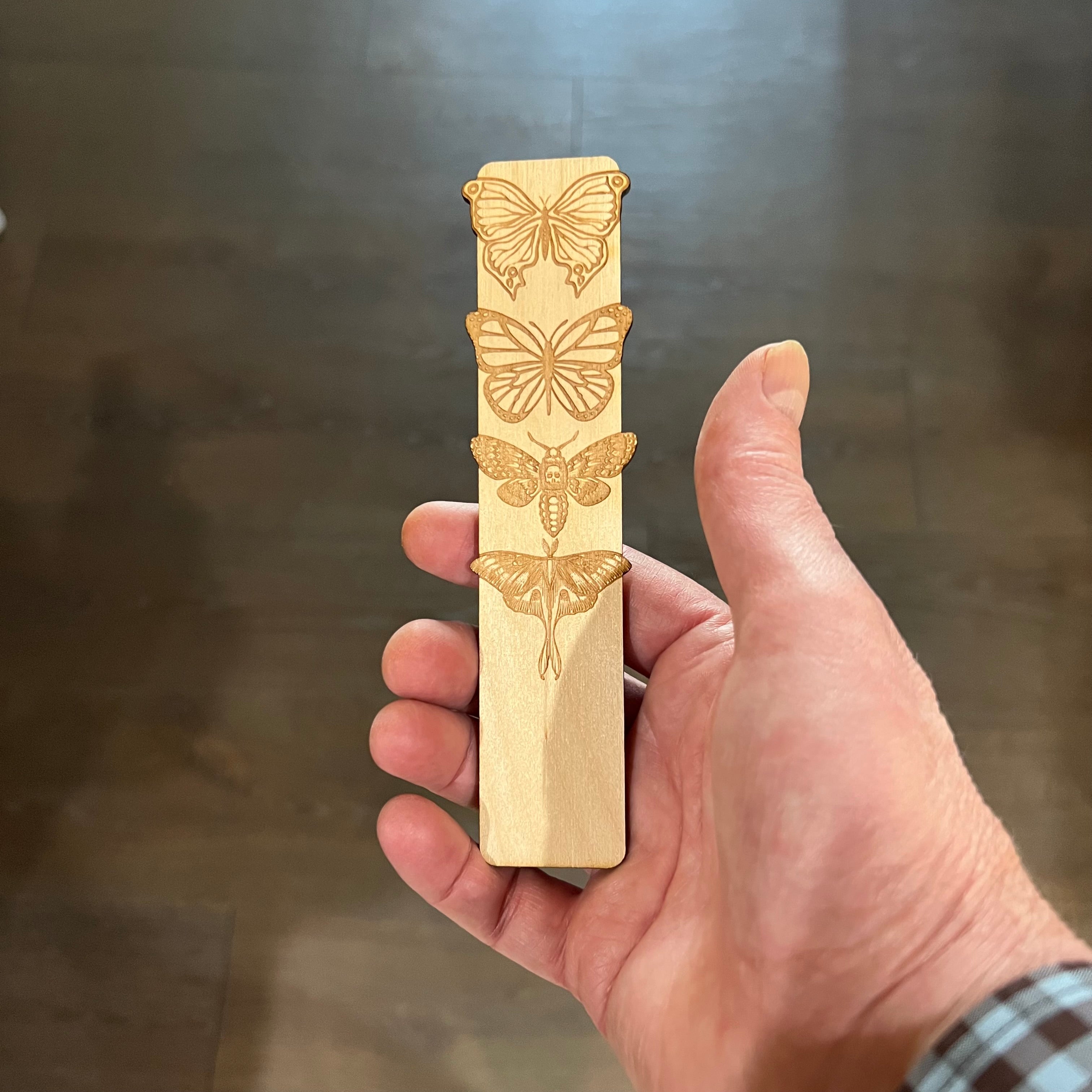 Bookmark - Moth and Butterfly - Bookmark