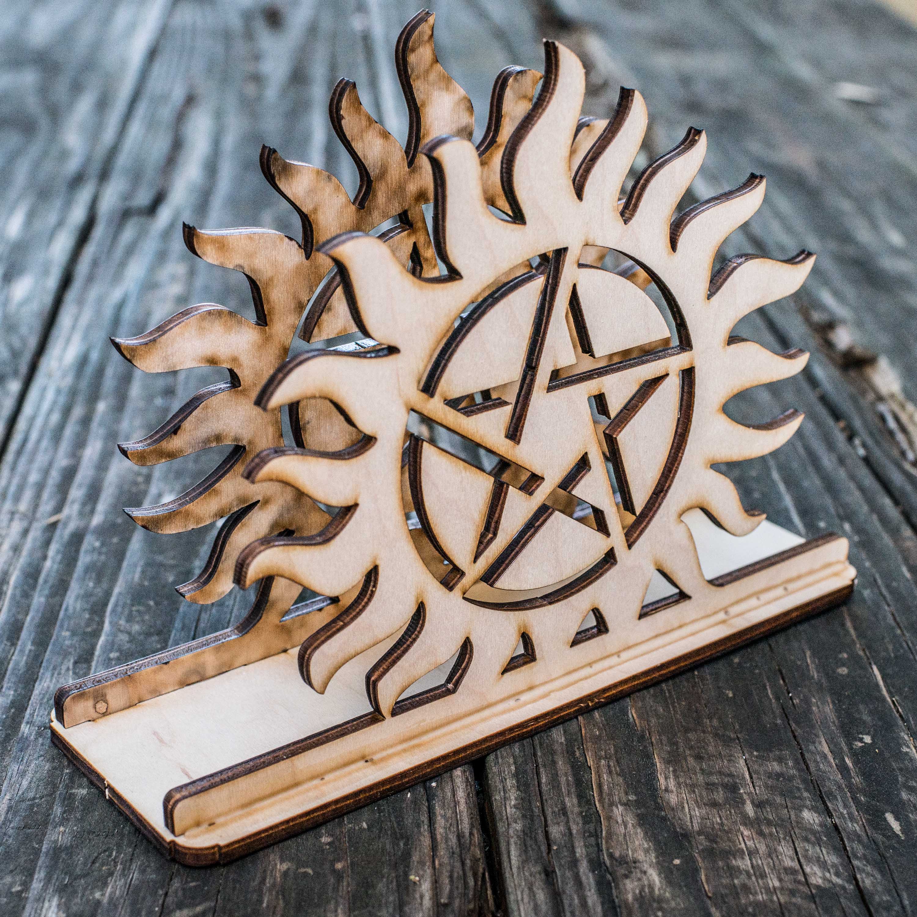 Napkin Holder - Anti Possession - Raw Wood Craft