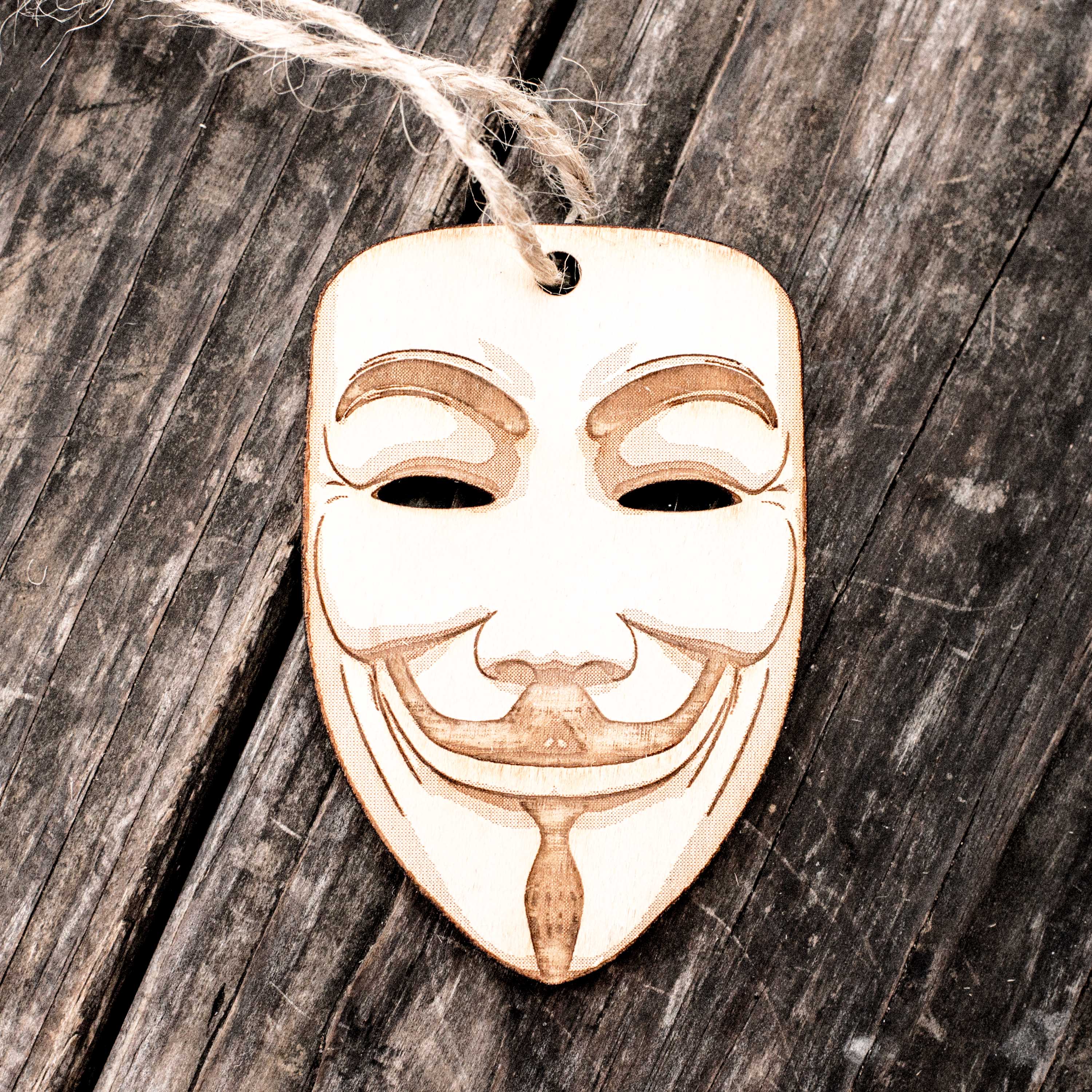 Ornament - Anonymous - Raw Wood 2x4in