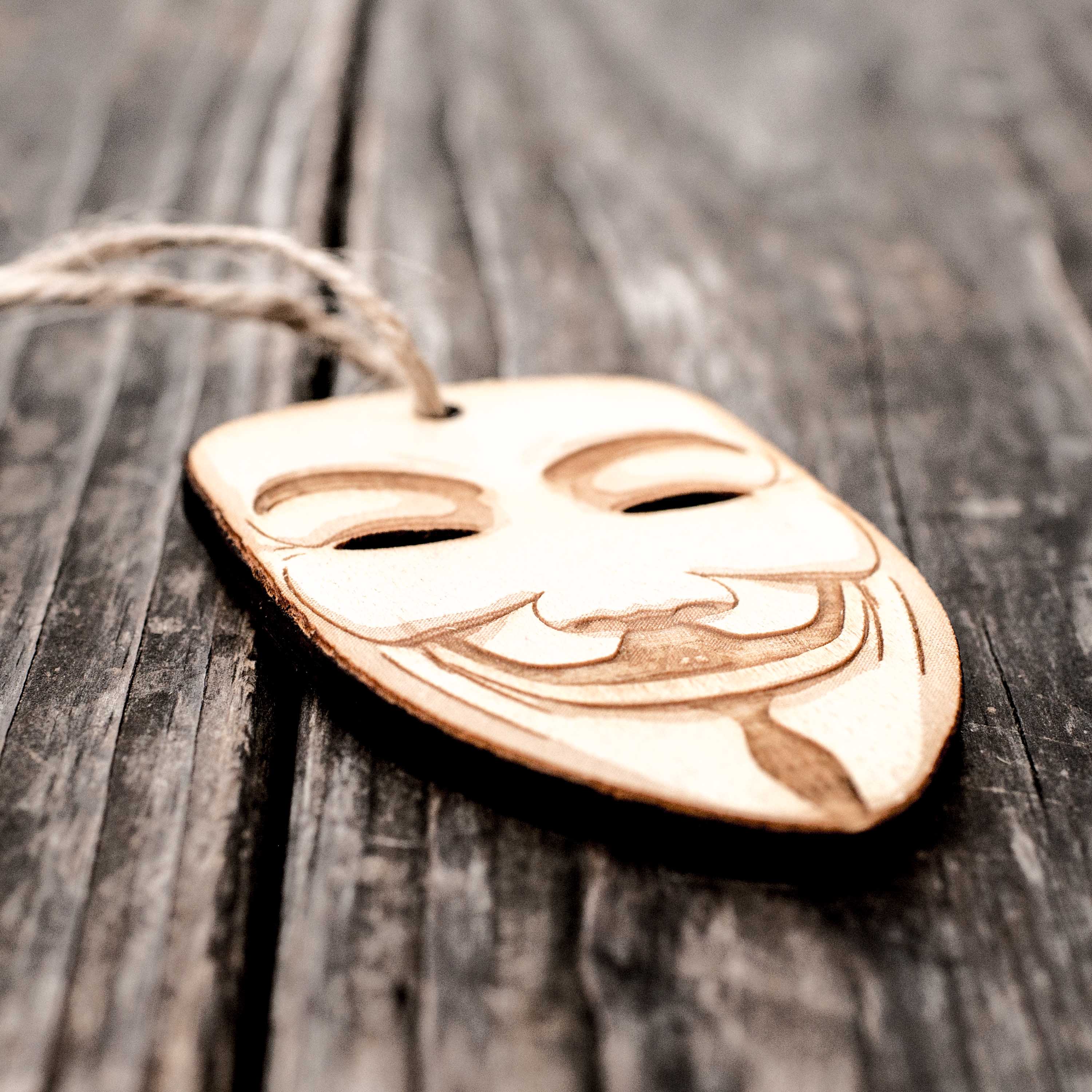 Ornament - Anonymous - Raw Wood 2x4in