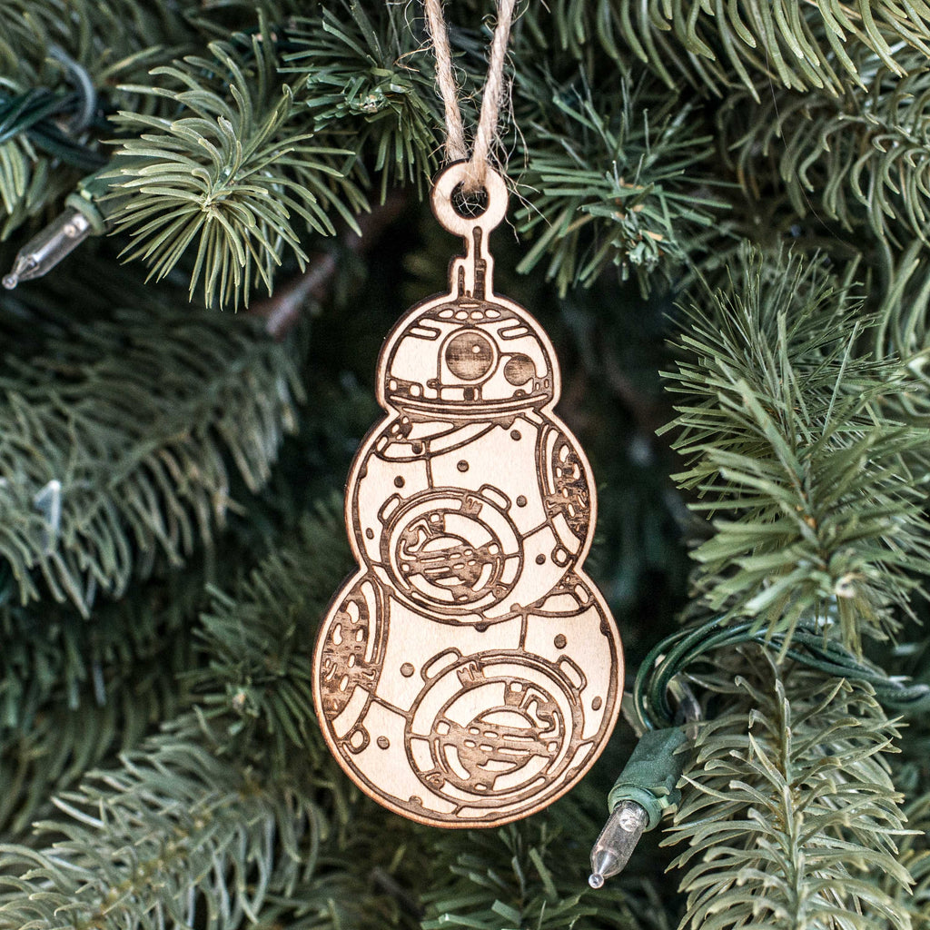 Ornament - BBSnowman - Raw Wood 2x4in