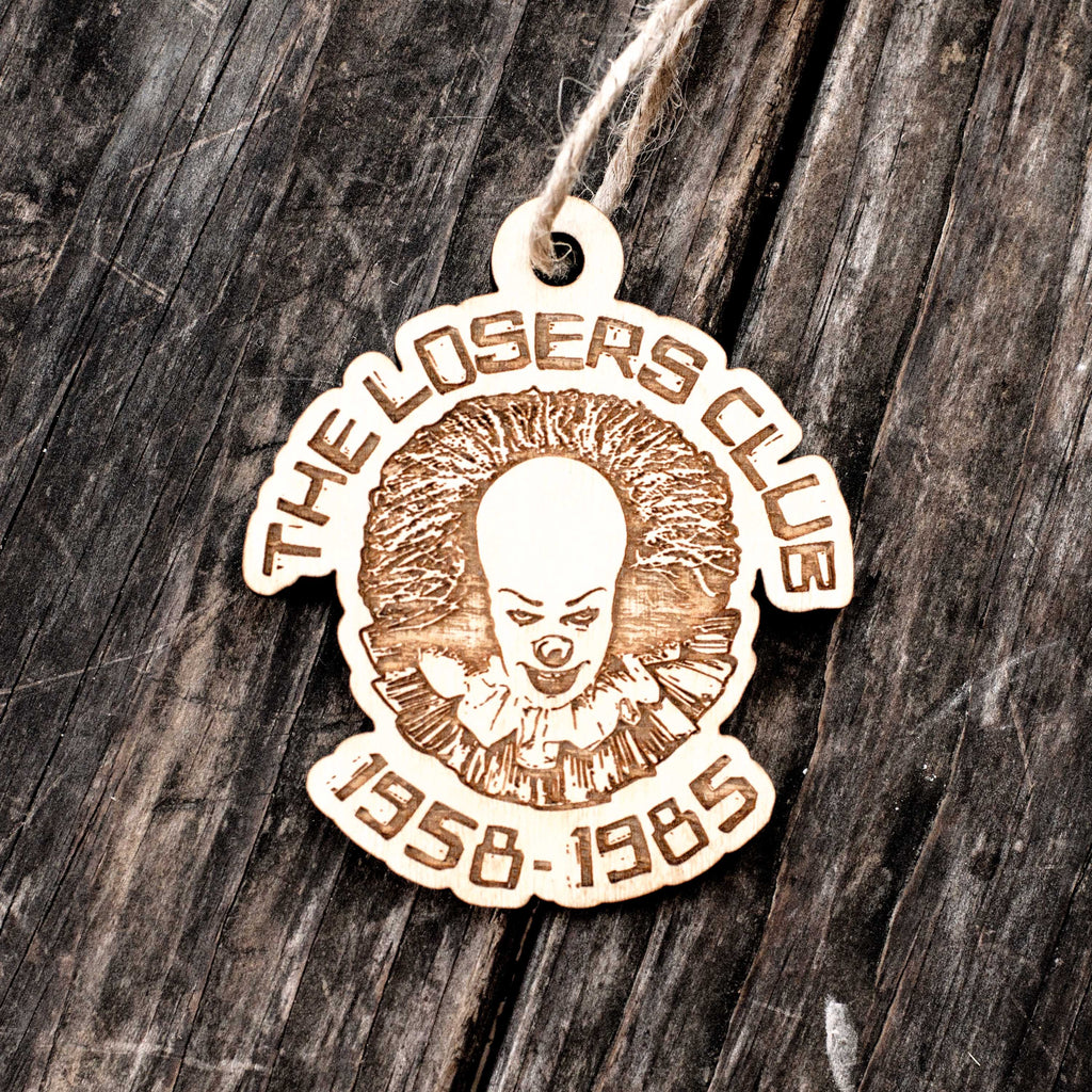 Ornament - The Losers Club - Raw Wood 3x3in
