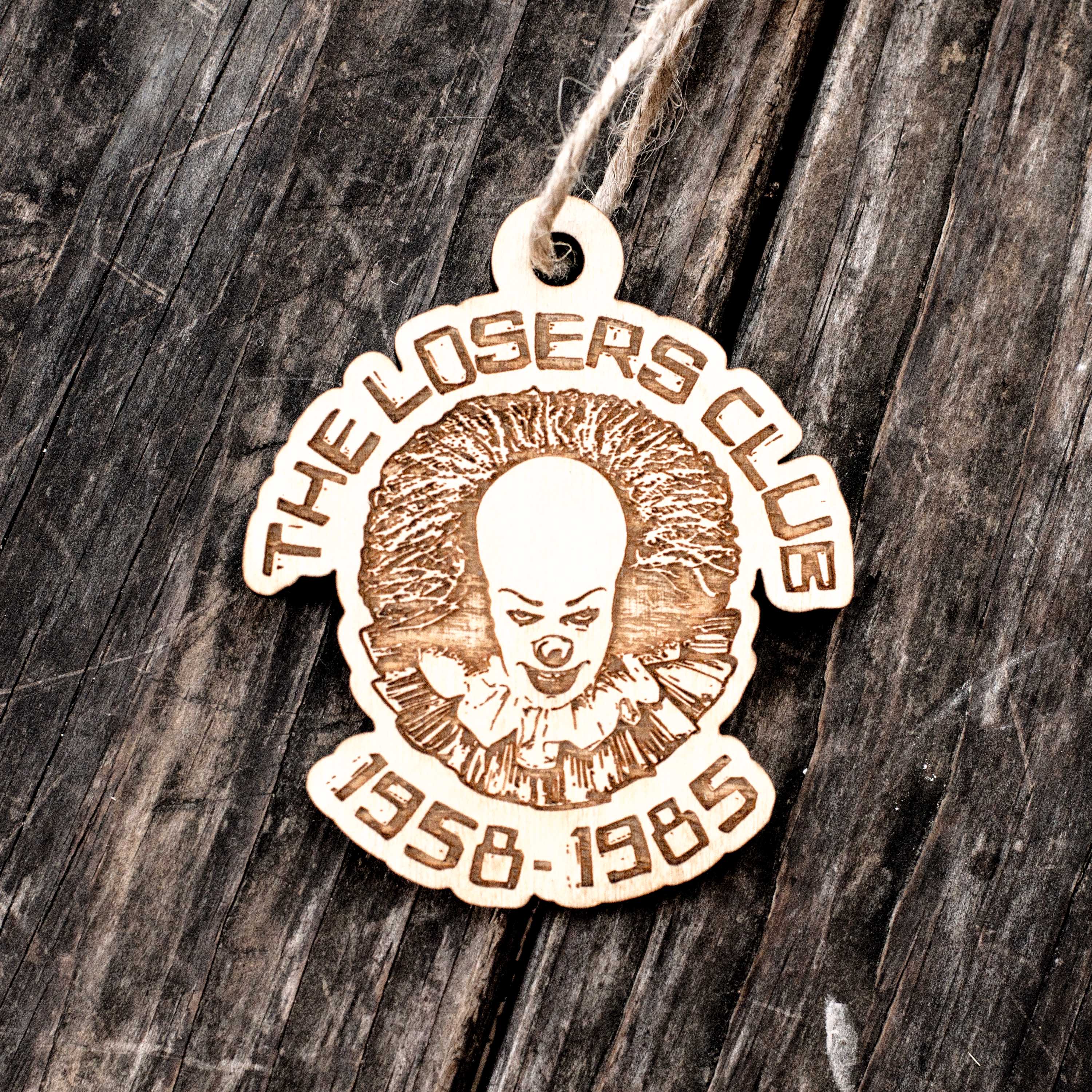 Ornament - The Losers Club - Raw Wood 3x3in