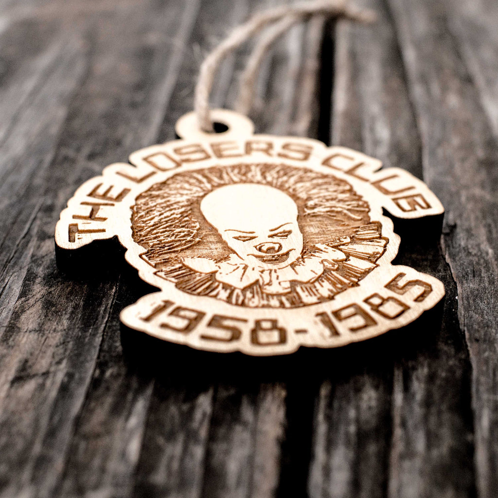 Ornament - The Losers Club - Raw Wood 3x3in