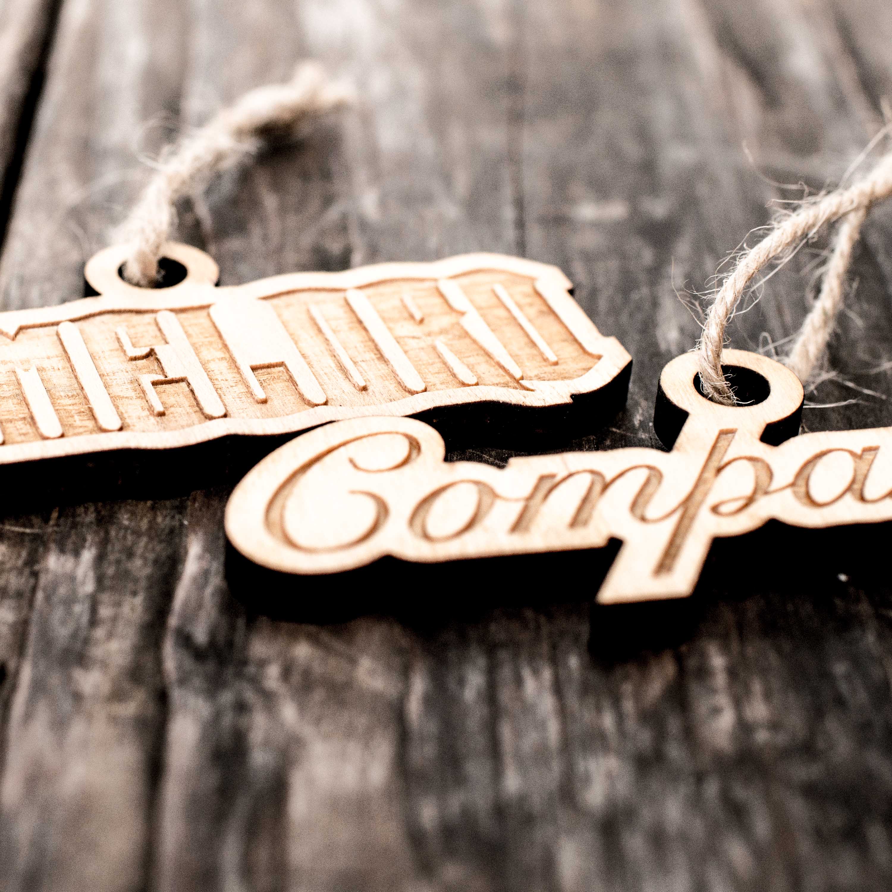 Ornament - Timelord - Companion - Set Raw Wood 1x4in