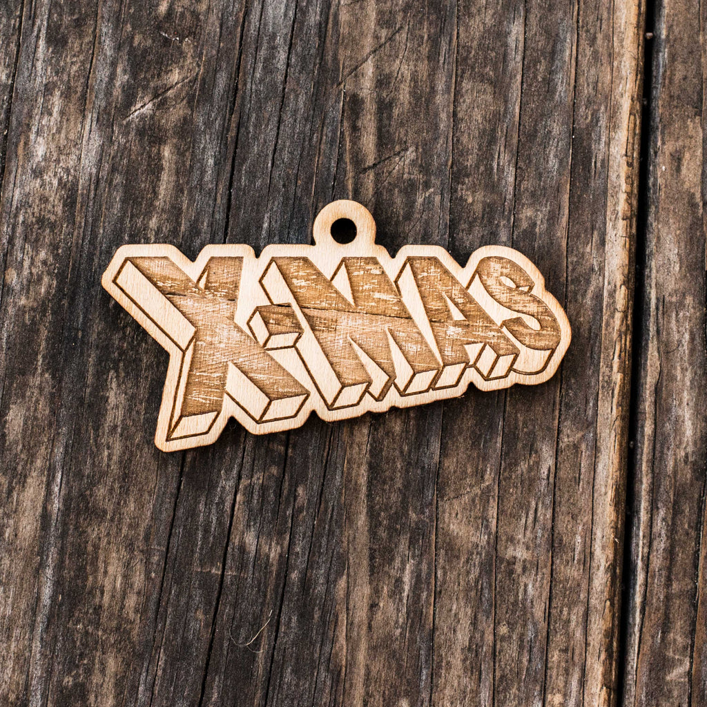 Ornament - X-MAS - Raw Wood 2x3in