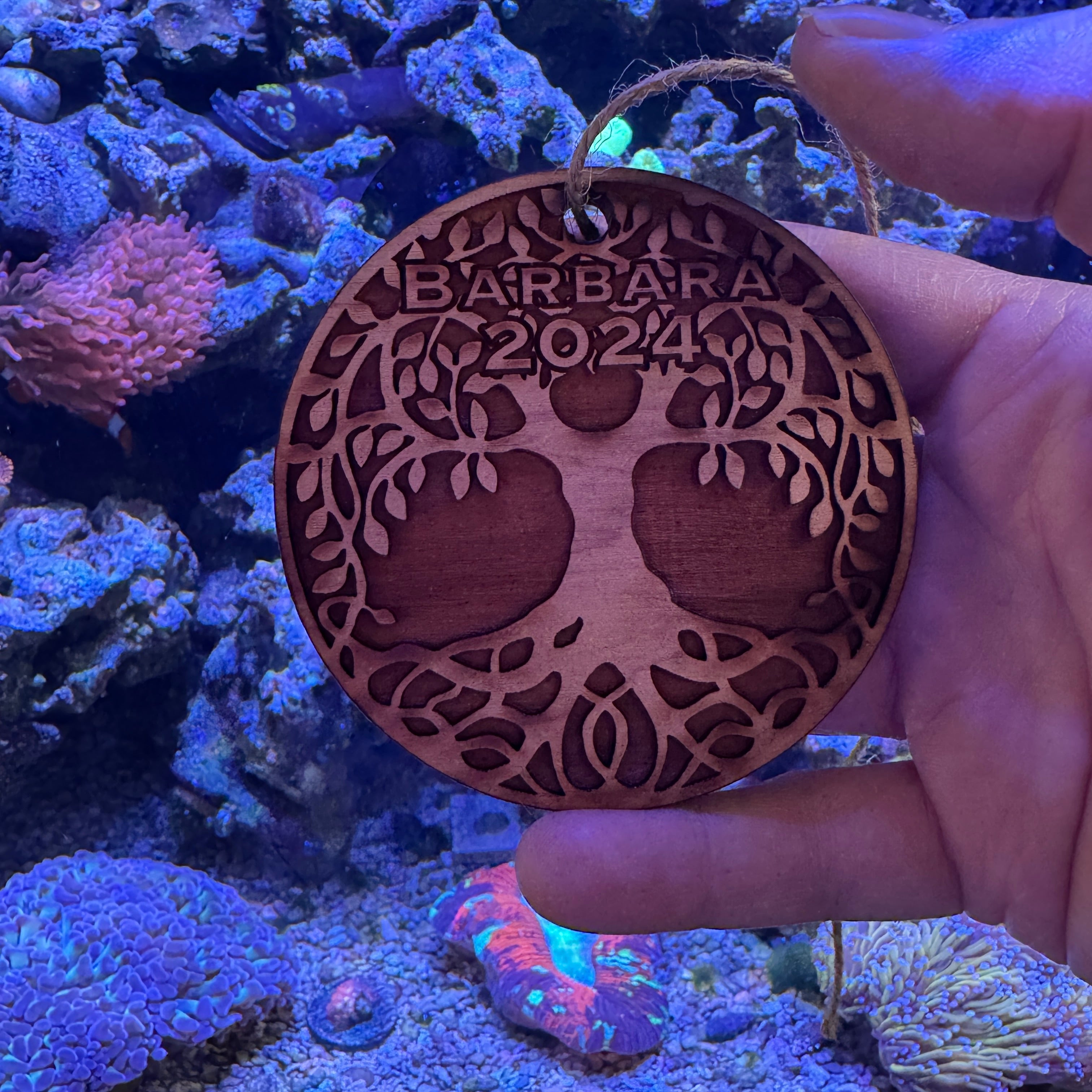 Personalized Celtic Tree of Life - Cedar Ornament