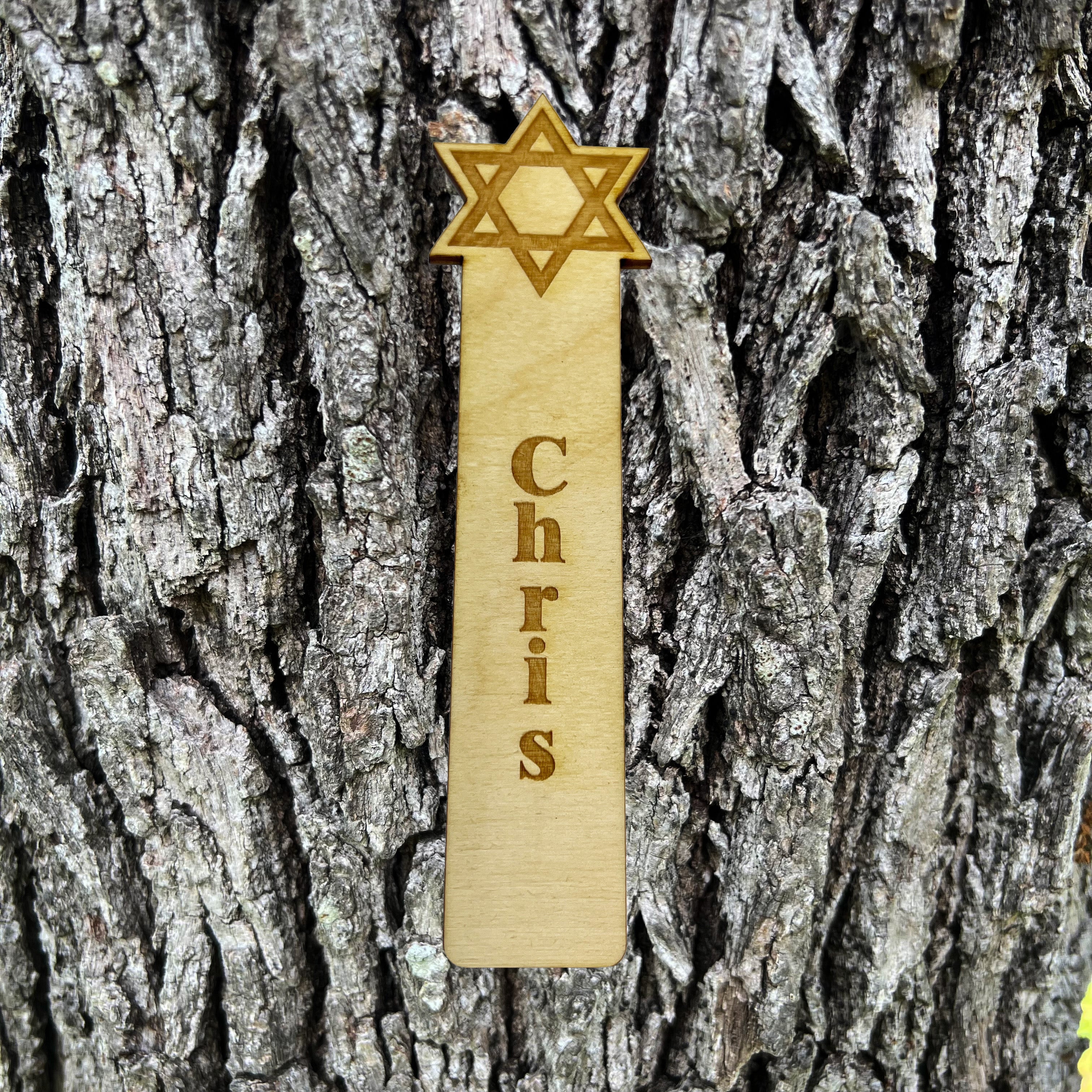 Bookmark - Personalized Star of David - Bookmark