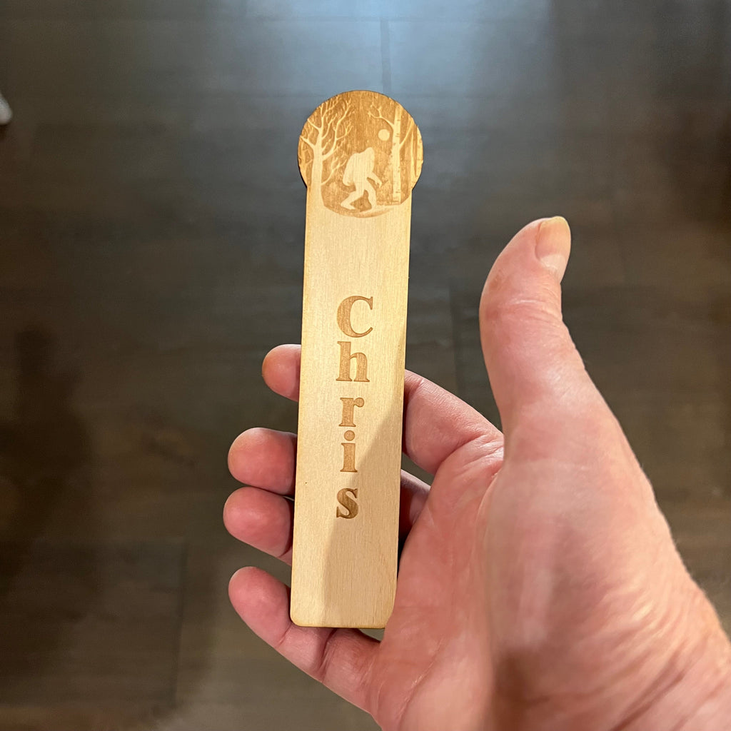 Bookmark - Personalized Winter Sasquatch - Bookmark