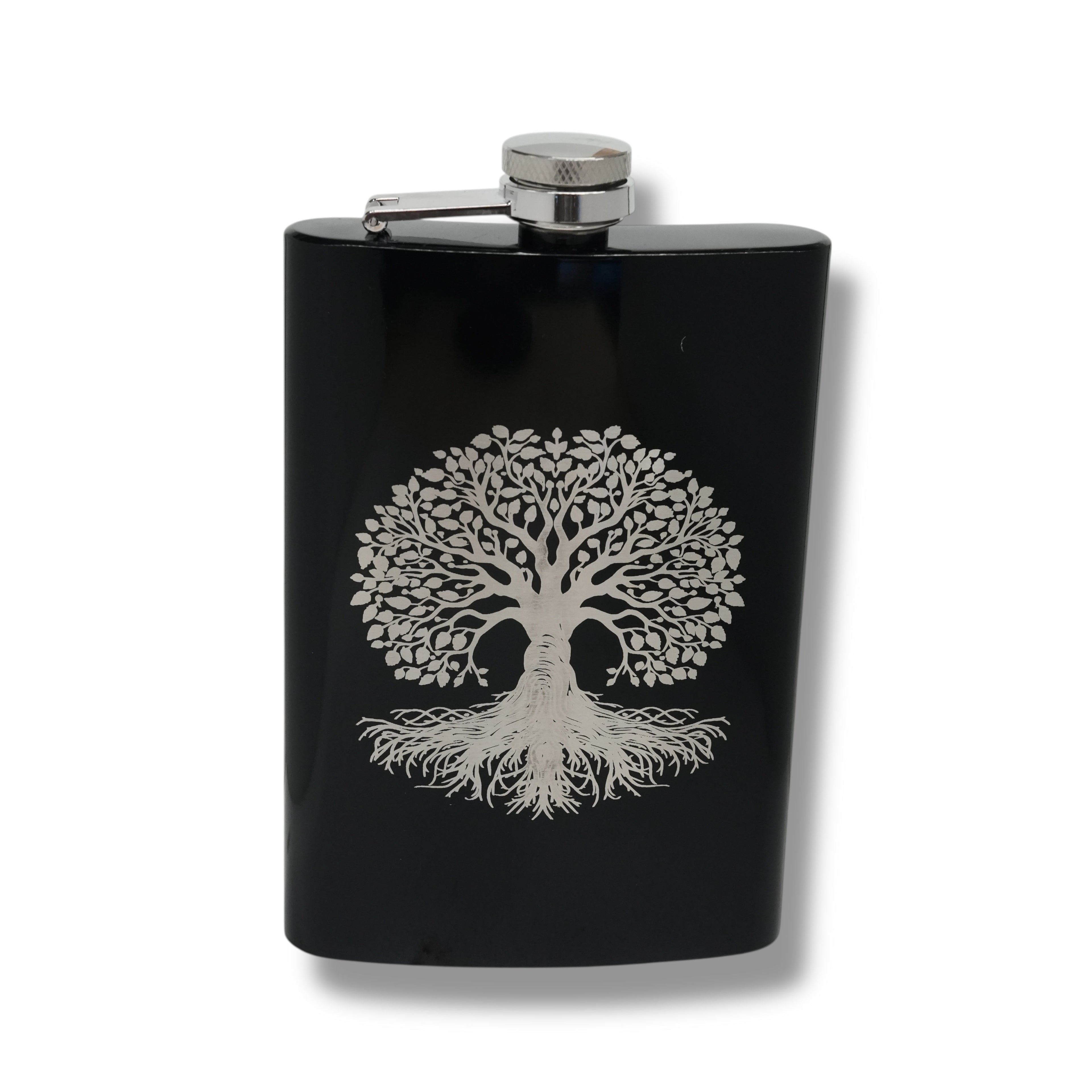 8oz - CUSTOM - Celtic Tree of Life Flask