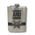8oz Strength and Honor Stainless Steel Flask