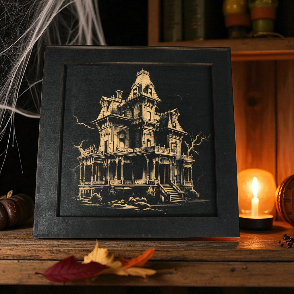 Framed Art - Haunted Mansion - Halloween
