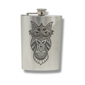 8oz Celtic Owl Stainless Steel Flask