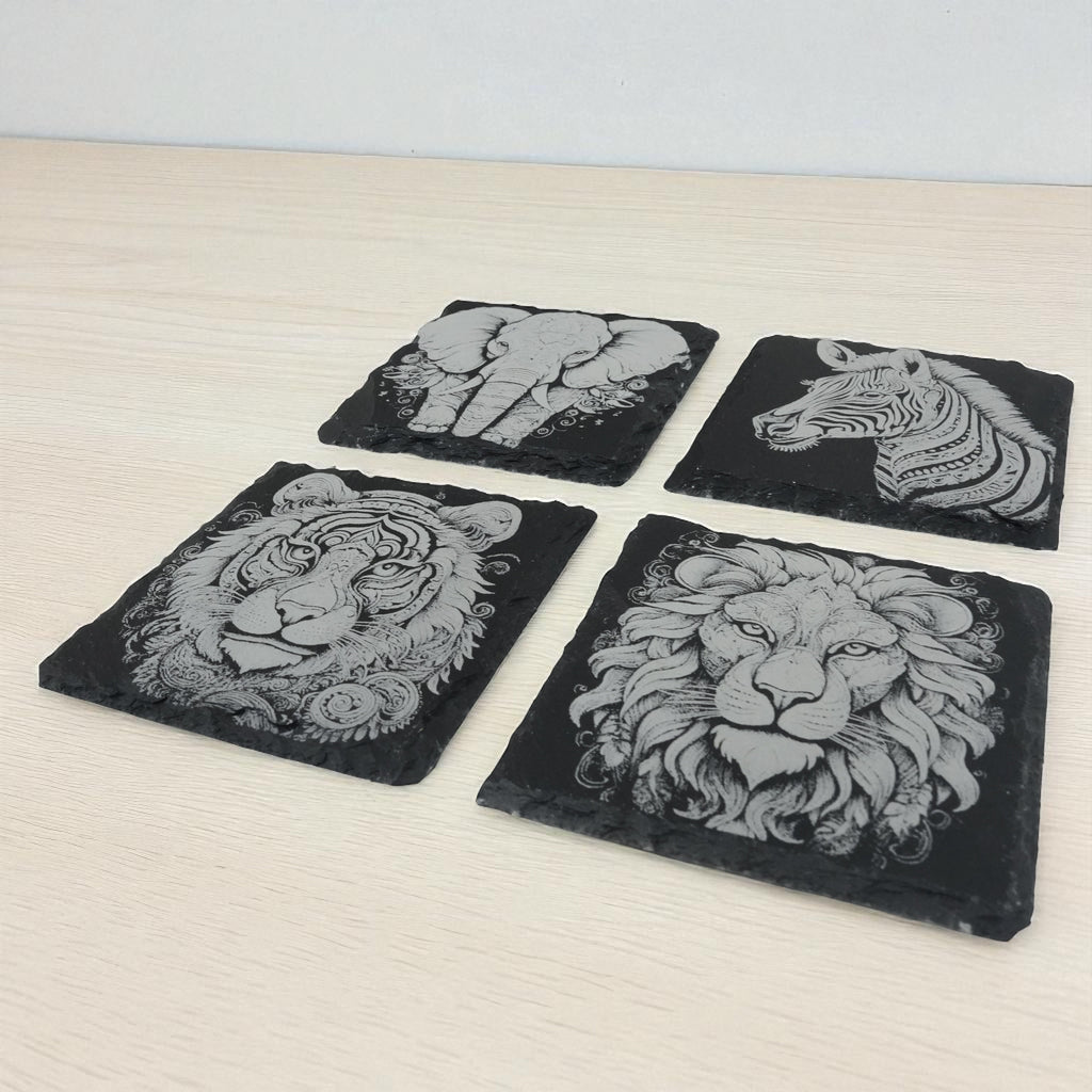 Coaster - Slate - Fancy Animals - SET OF 4