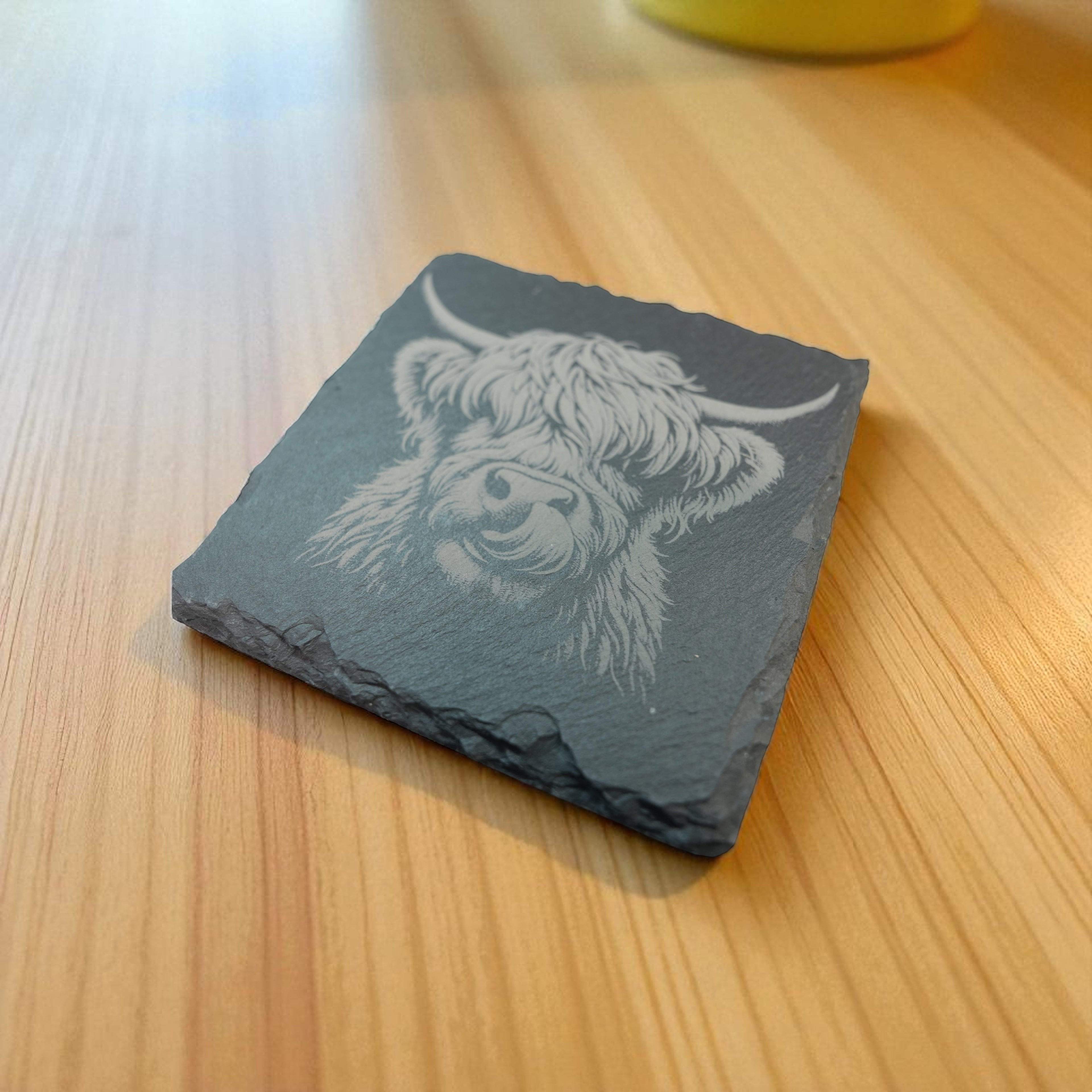 Coaster - Slate - Highland Cow - SET OF 2