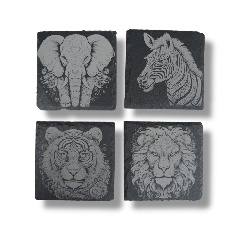 Coaster - Slate - Fancy Animals - SET OF 4