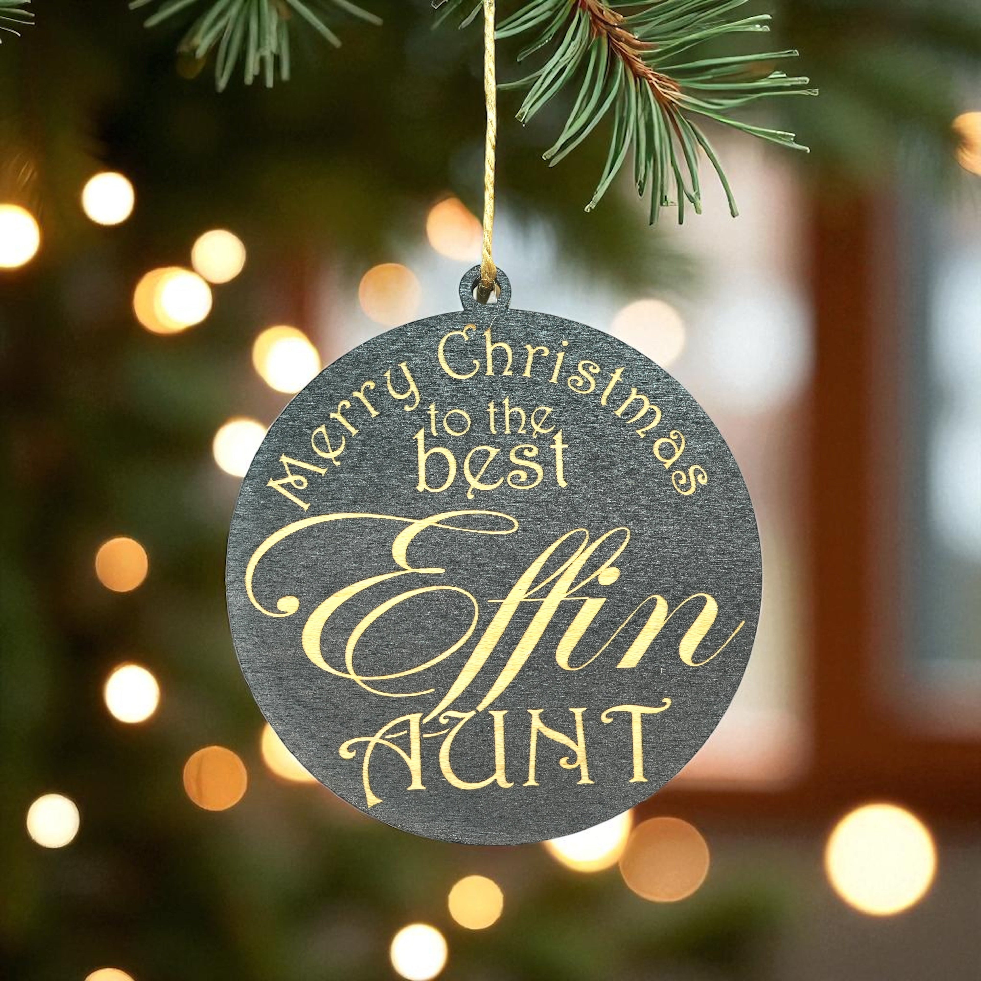 Ornament - CUSTOM - Merry Christmas to the best Effin Aunt