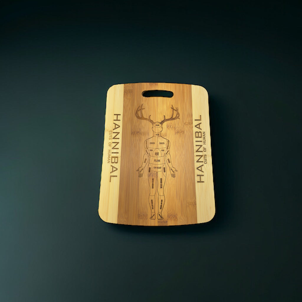 Hannibal Cutting Board 14''x9.5''x.5'' Bamboo