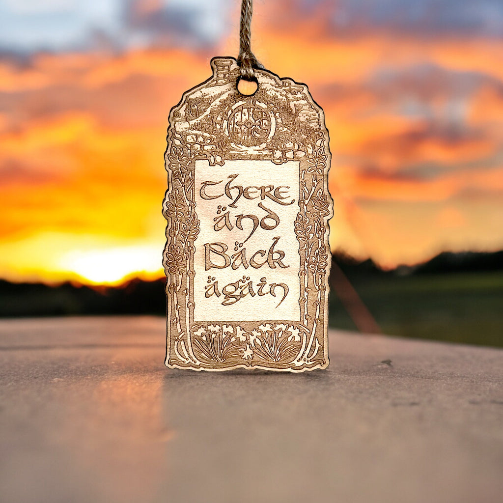 Ornament - There and Back Again - Raw Wood 2x4in