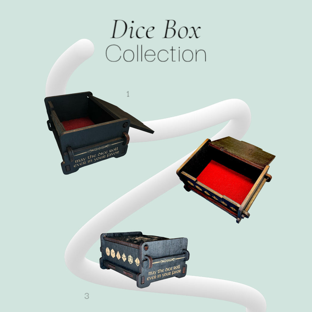 Dice Box - Black - Blood Hunter - 6x4x3