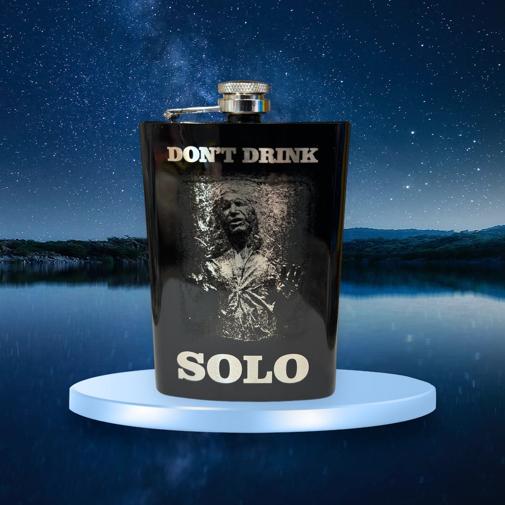 8oz Dont Drink Solo Black Flask