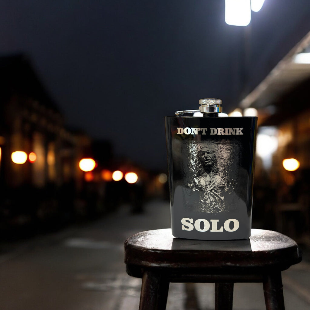 8oz Dont Drink Solo Black Flask