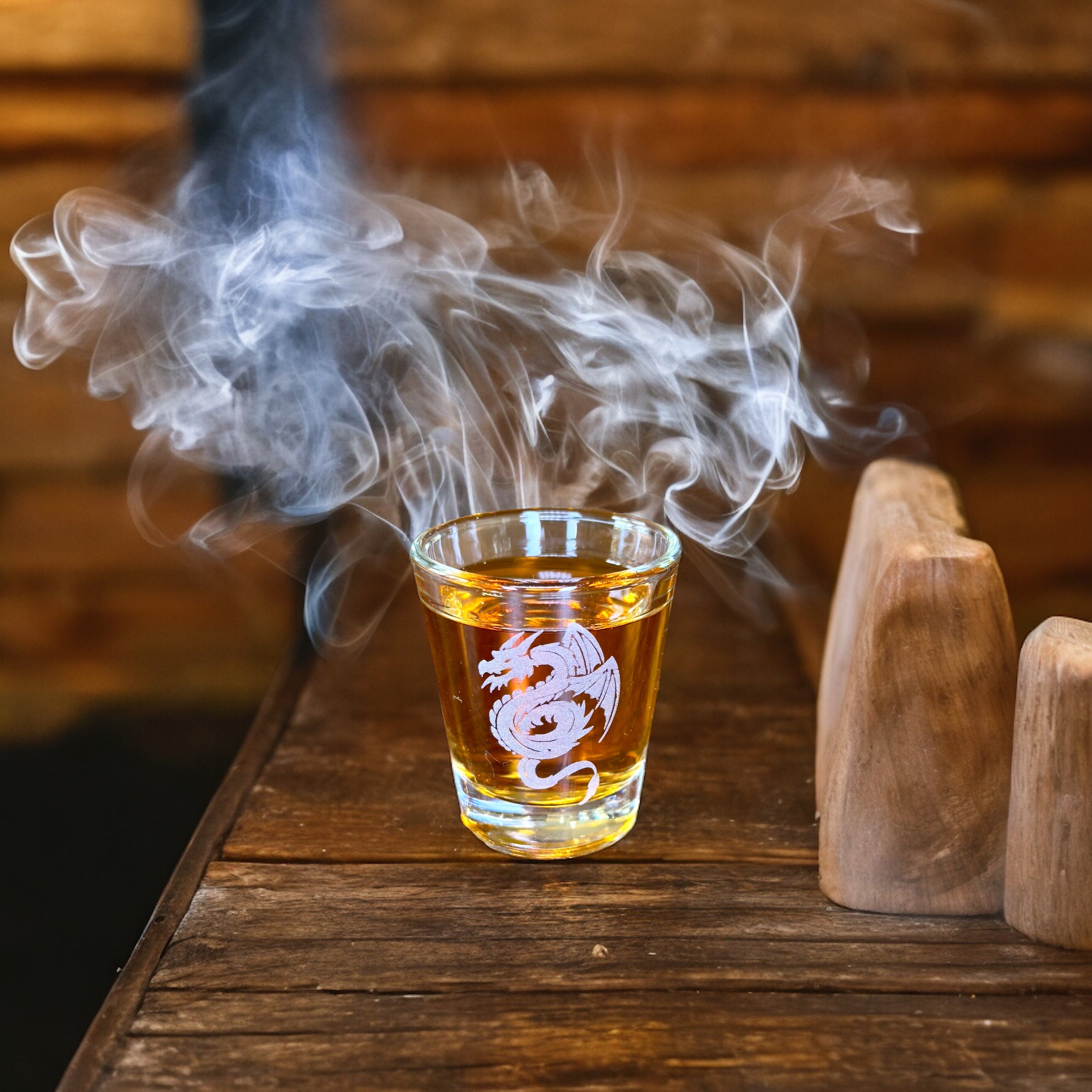 2oz Flying Dragon SHOT GLASS