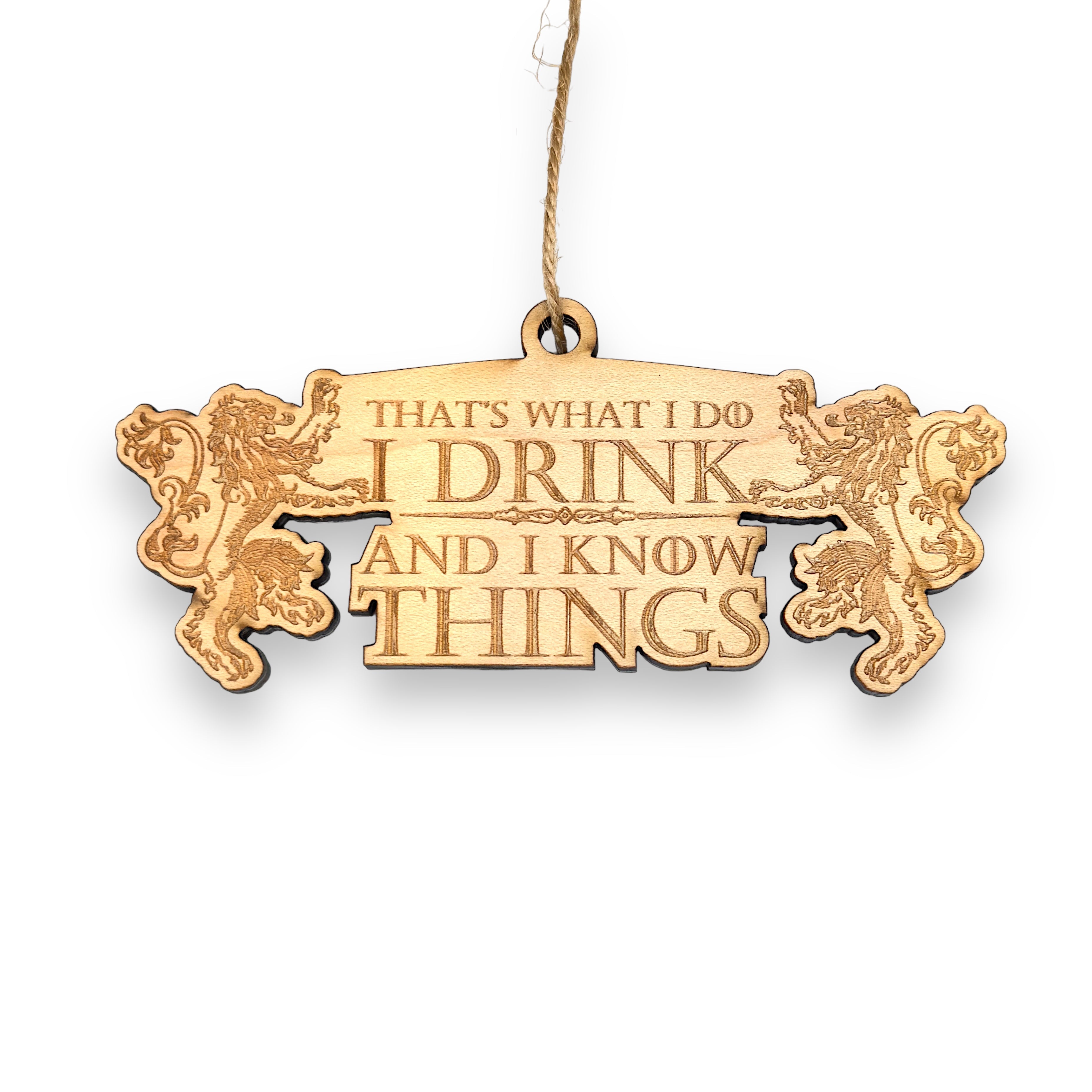 Ornament - That's What I Do - Raw Wood 2x5in
