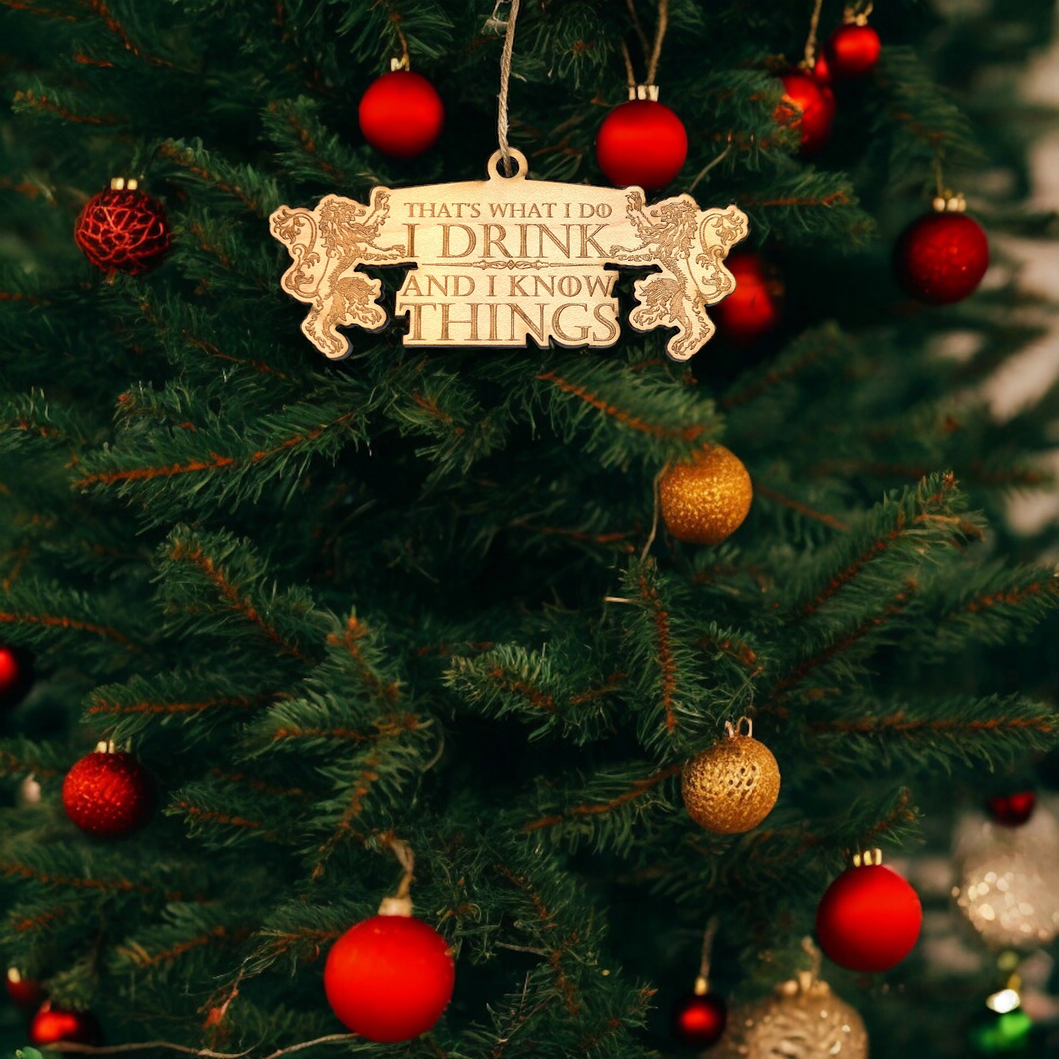 Ornament - That's What I Do - Raw Wood 2x5in