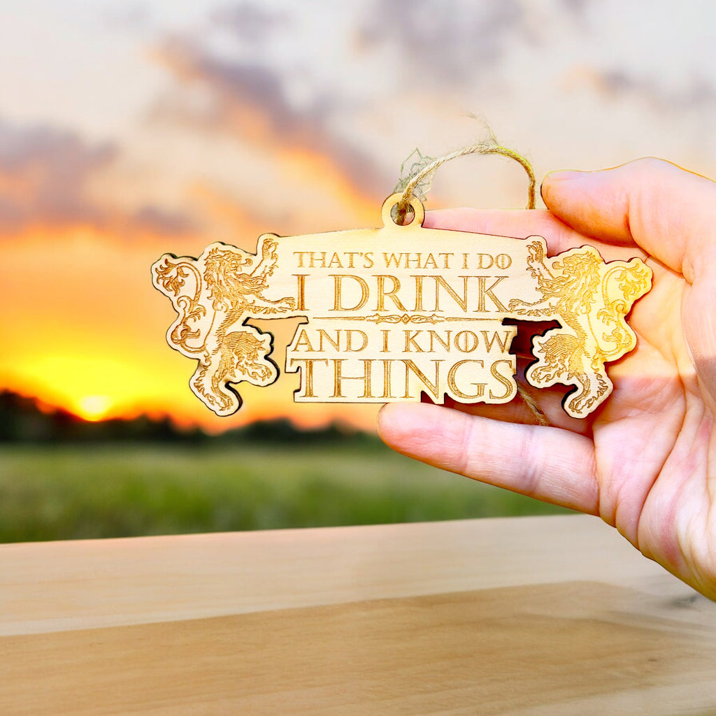 Ornament - That's What I Do - Raw Wood 2x5in