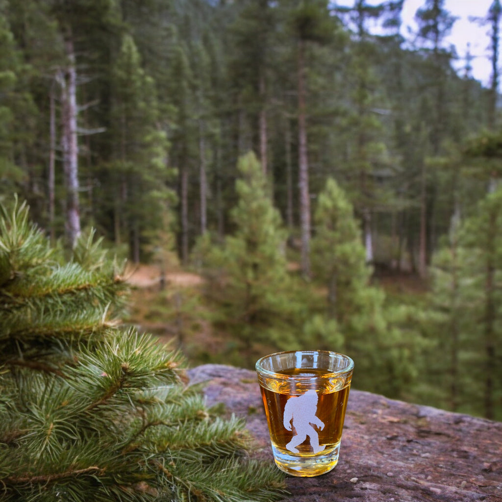 2oz Sasquatch Shotglass LASER