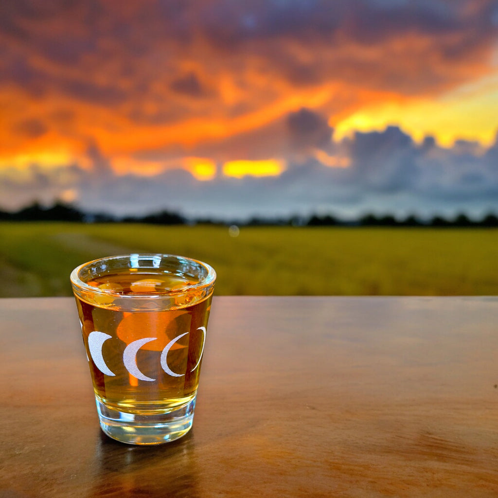 2oz Moon Phases Shot glass
