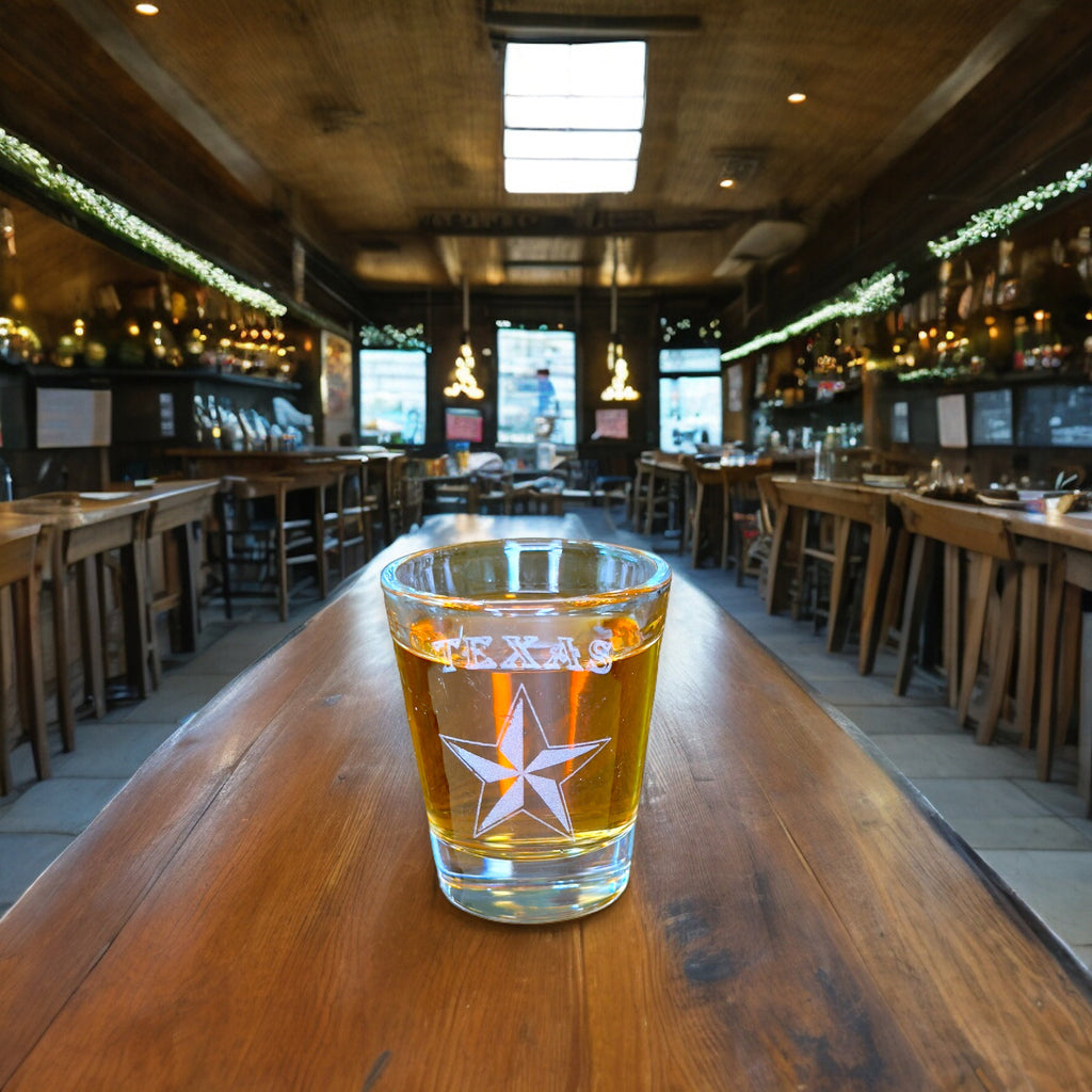 2oz Texas Star Shot Glass