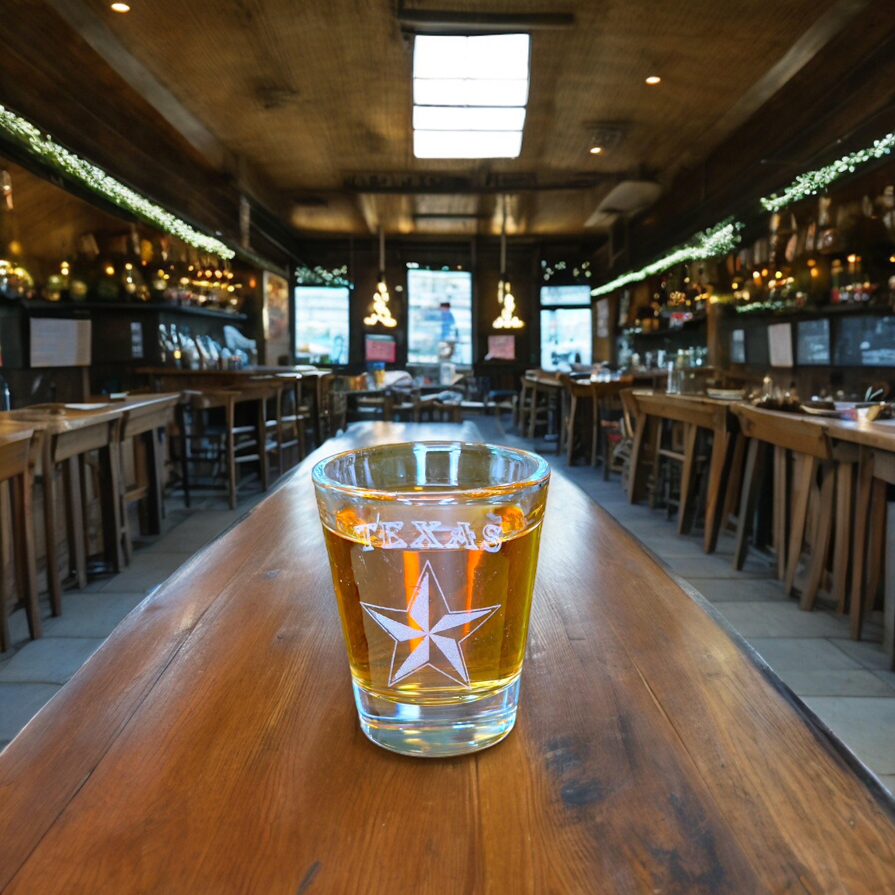 2oz Texas Star Shot Glass