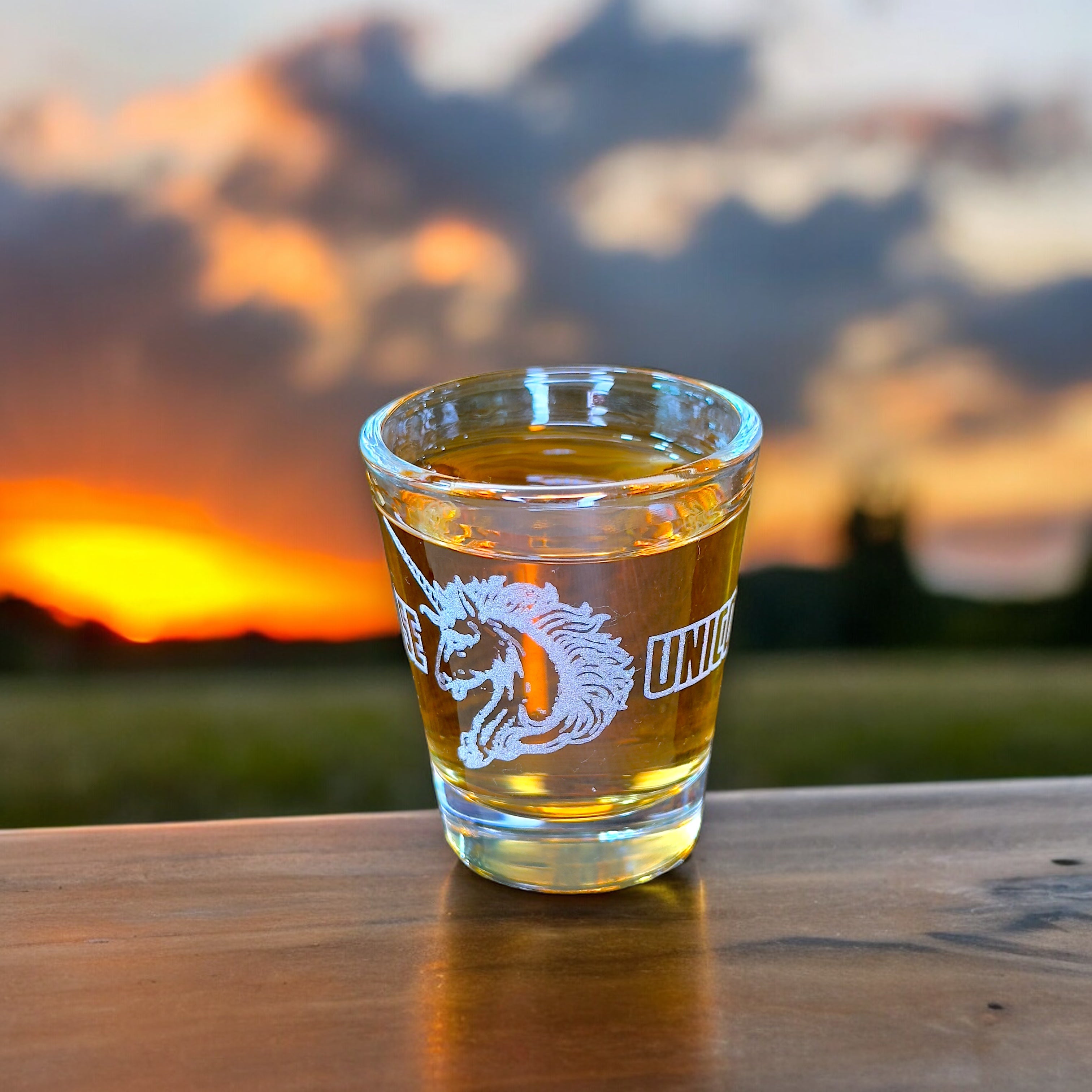 2oz Because Unicorns Shot glass