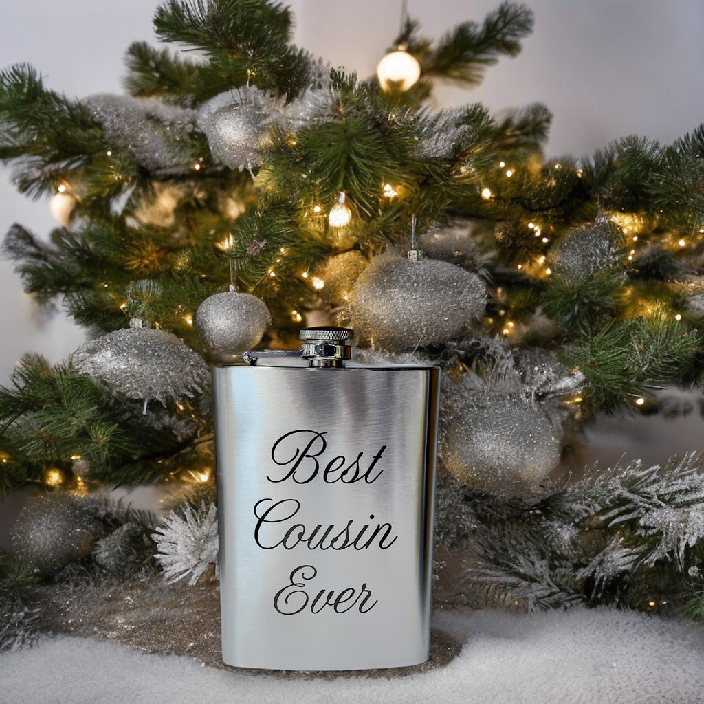 8oz Best Cousin Ever Stainless Steel Flask