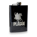 8oz BLACK Plague Four Horsemen of the Apocalypse Flask
