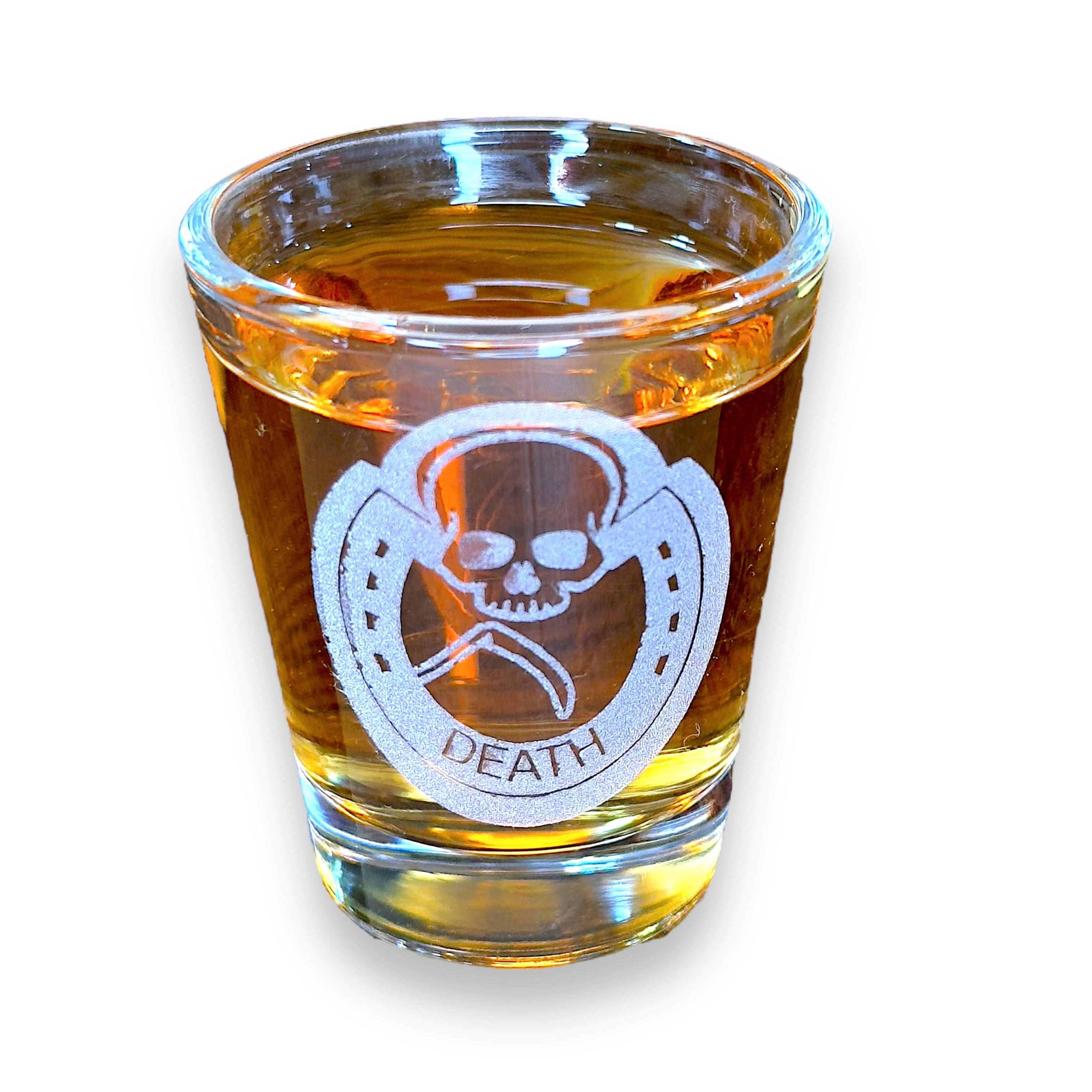 2oz Four Horsemen DEATH Shot Glass