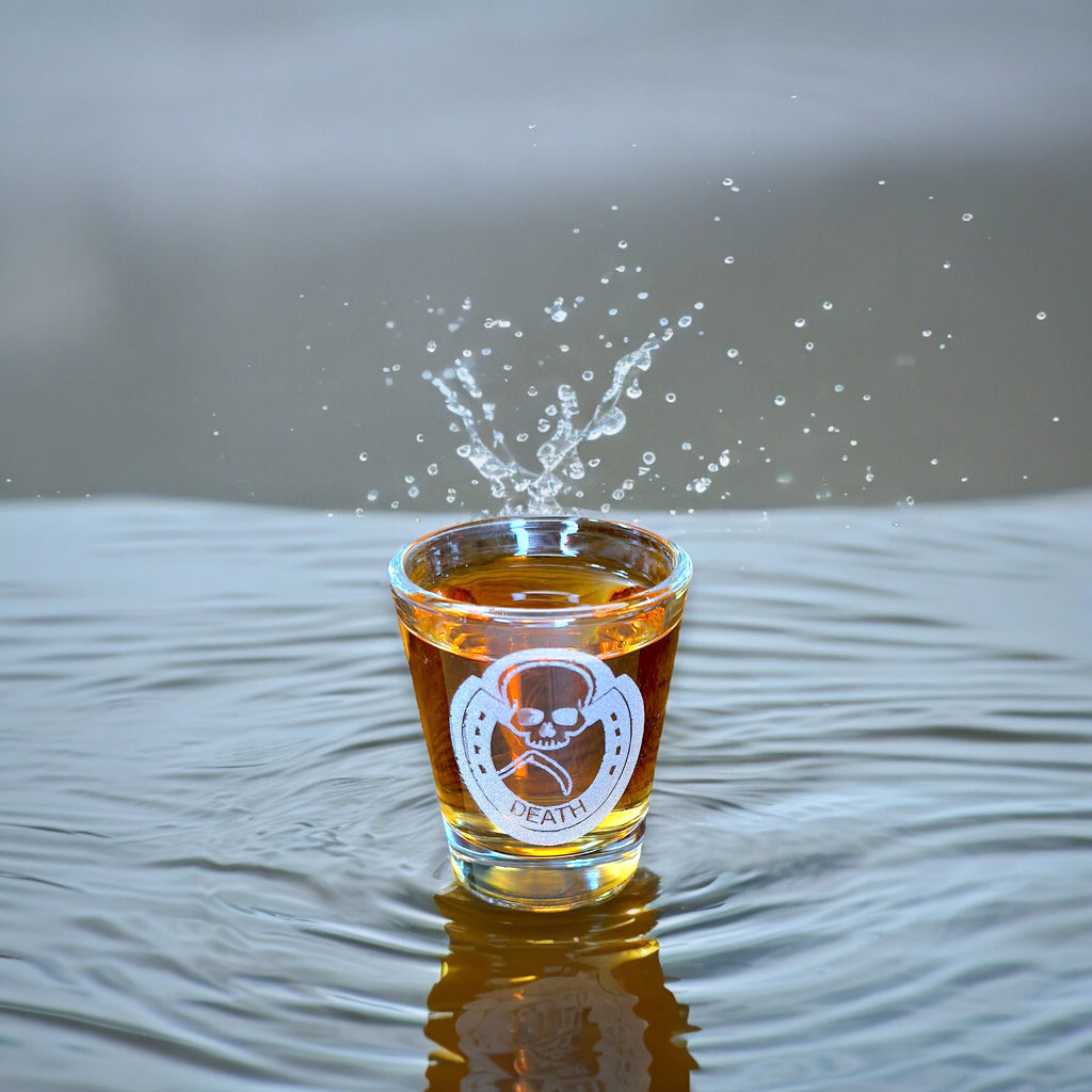 2oz Four Horsemen DEATH Shot Glass