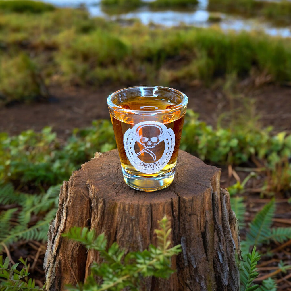2oz Four Horsemen DEATH Shot Glass
