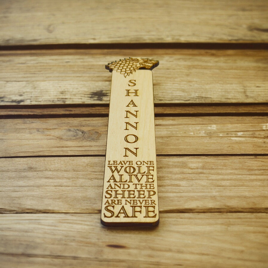 Bookmark - PERSONALIZED Leave One Wolf Alive