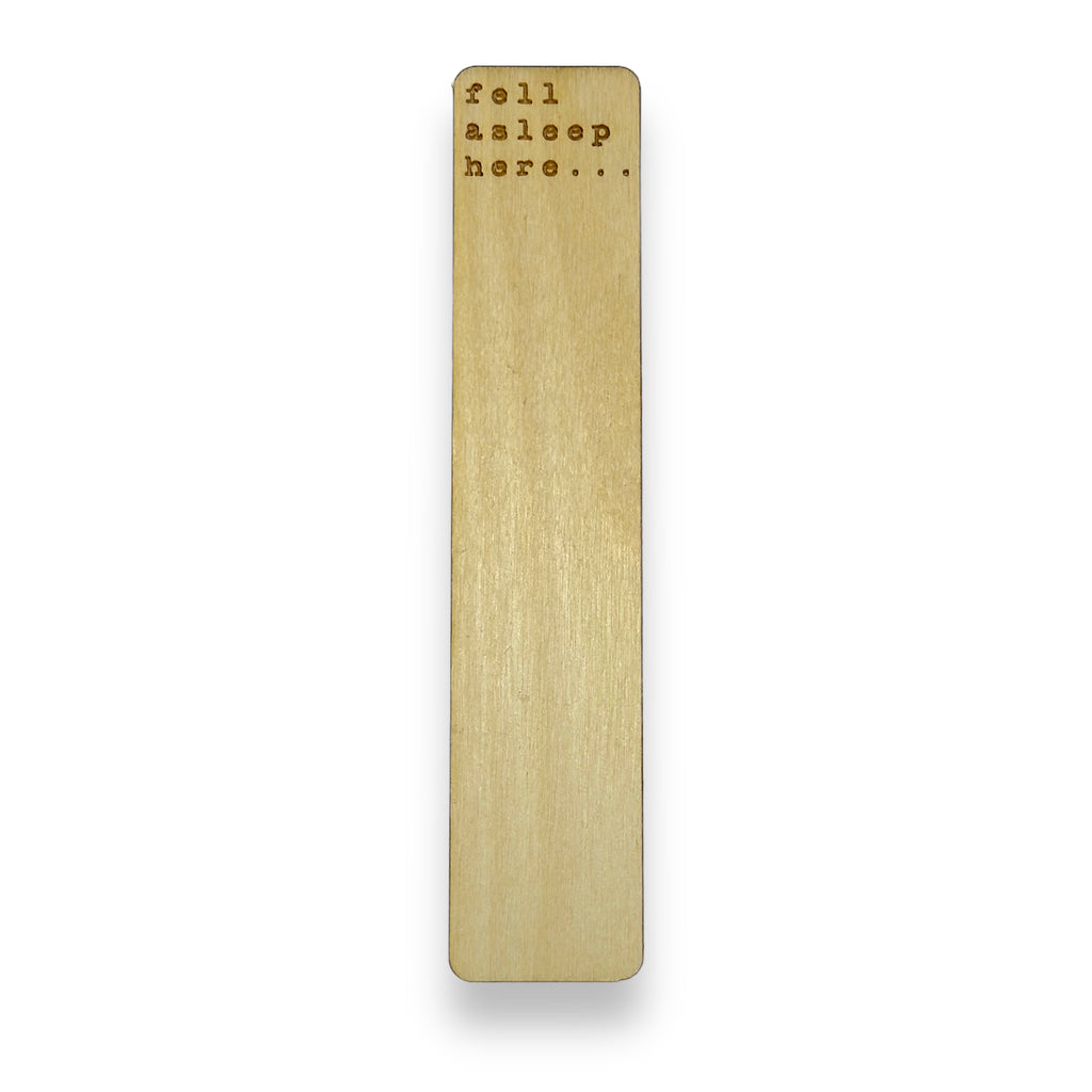 Bookmark - Personalized - Fell asleep here