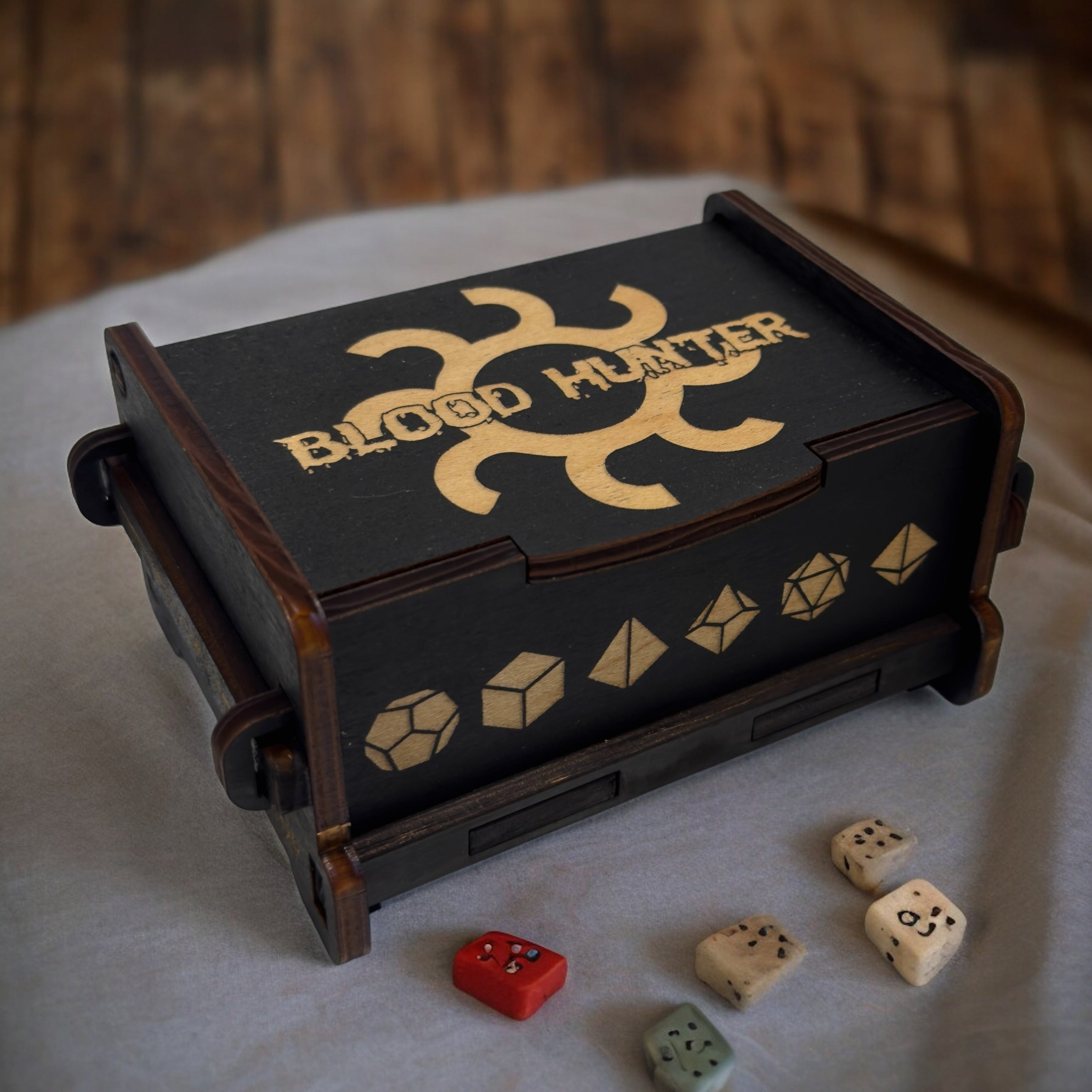 Dice Box - Black - Blood Hunter - 6x4x3