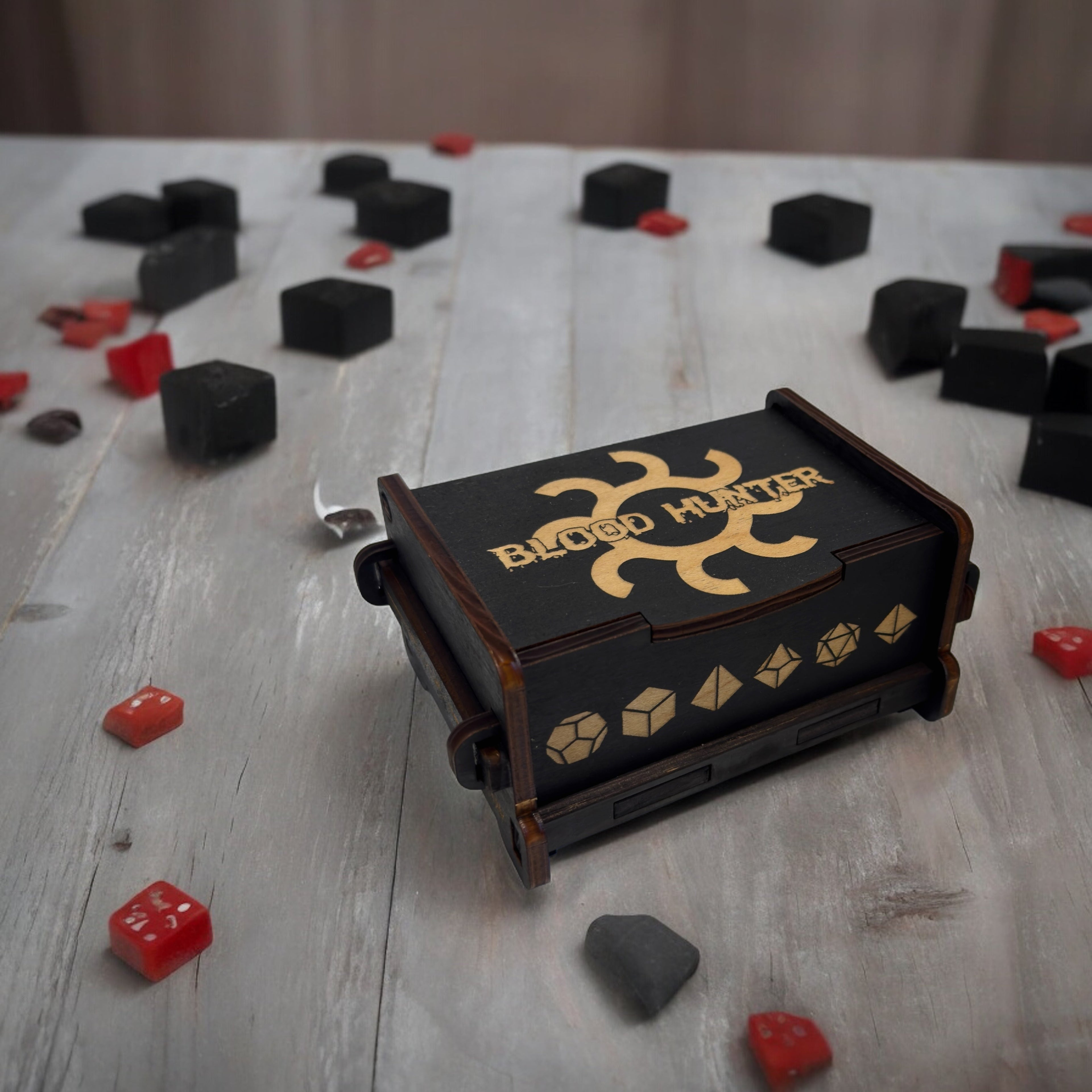 Dice Box - Black - Blood Hunter - 6x4x3