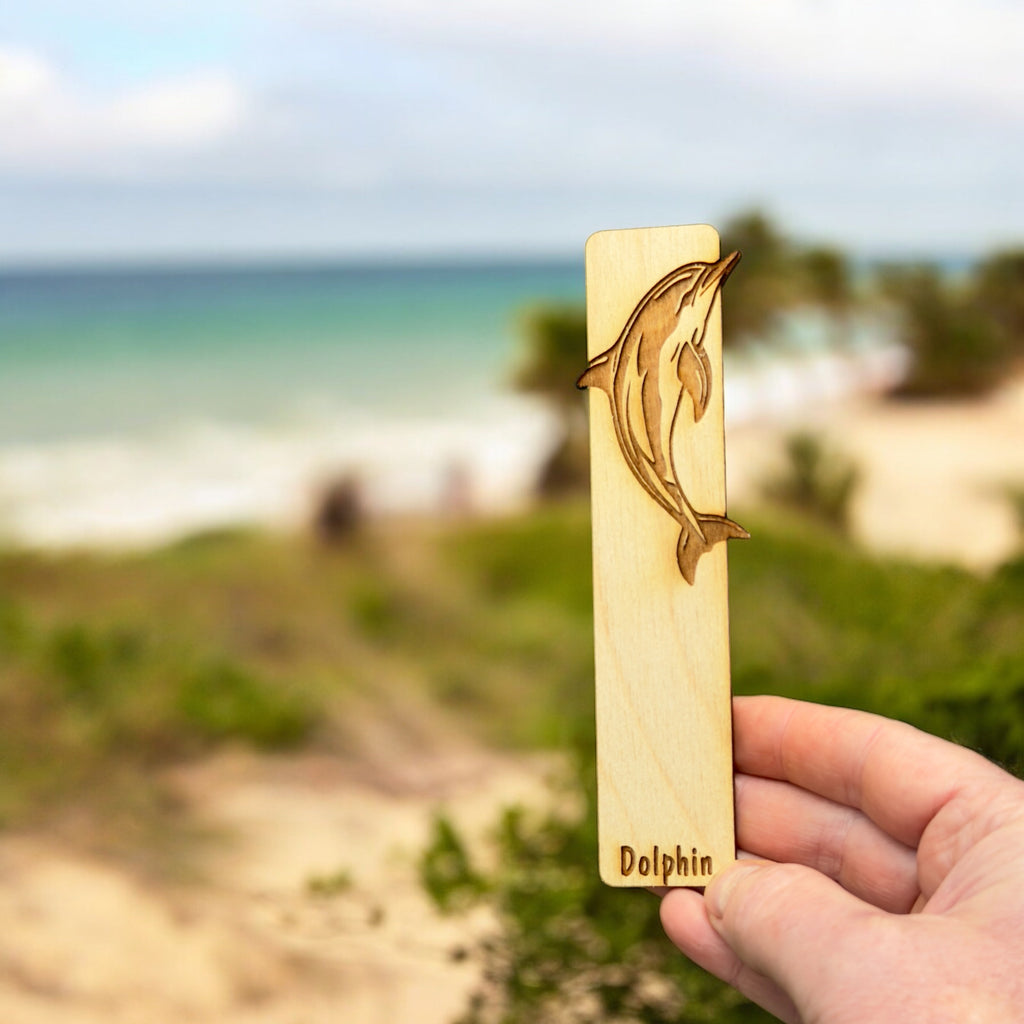 Bookmark - Dolphin - Birch wood