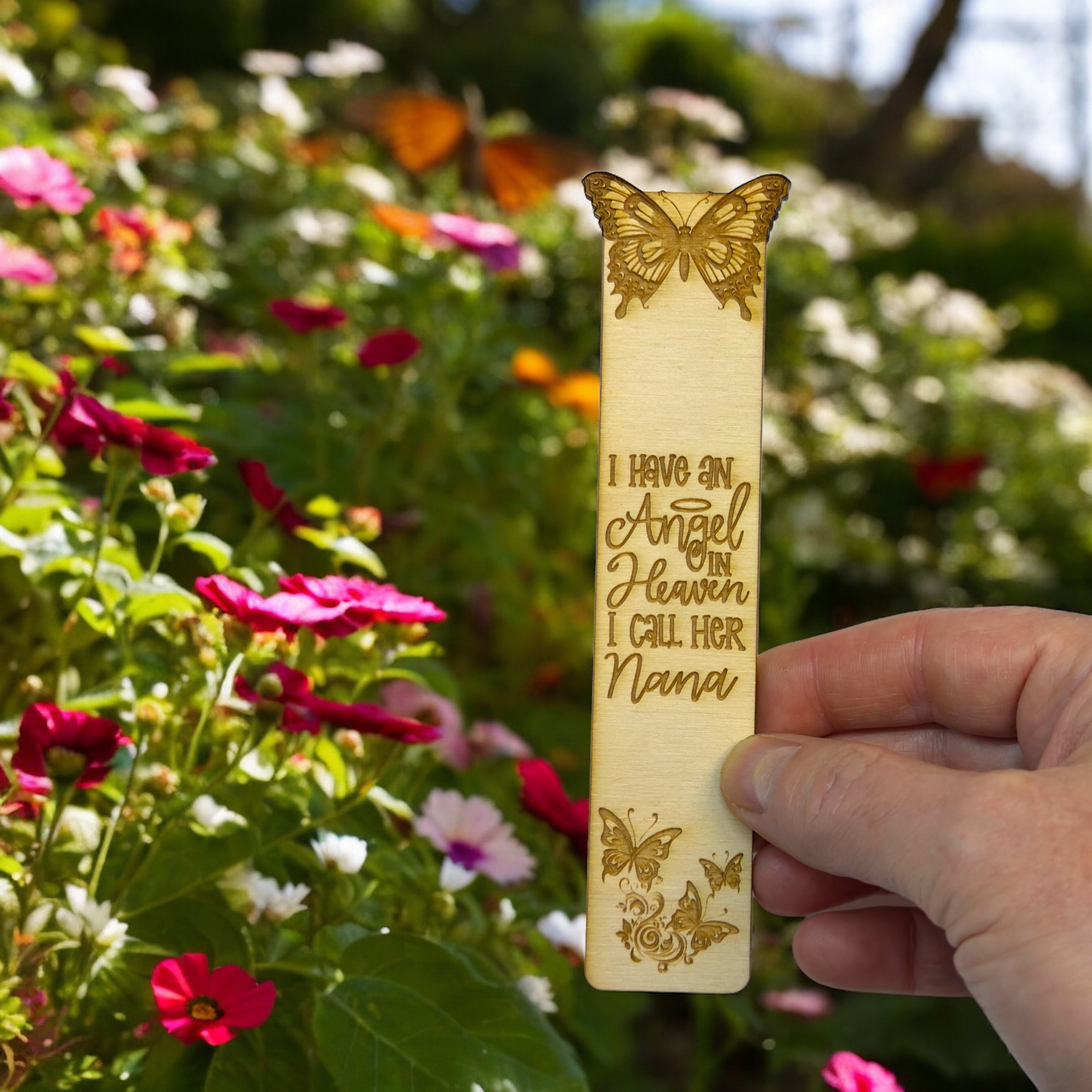 Bookmark - I have an angel in heaven I call her Nana - Birch wood