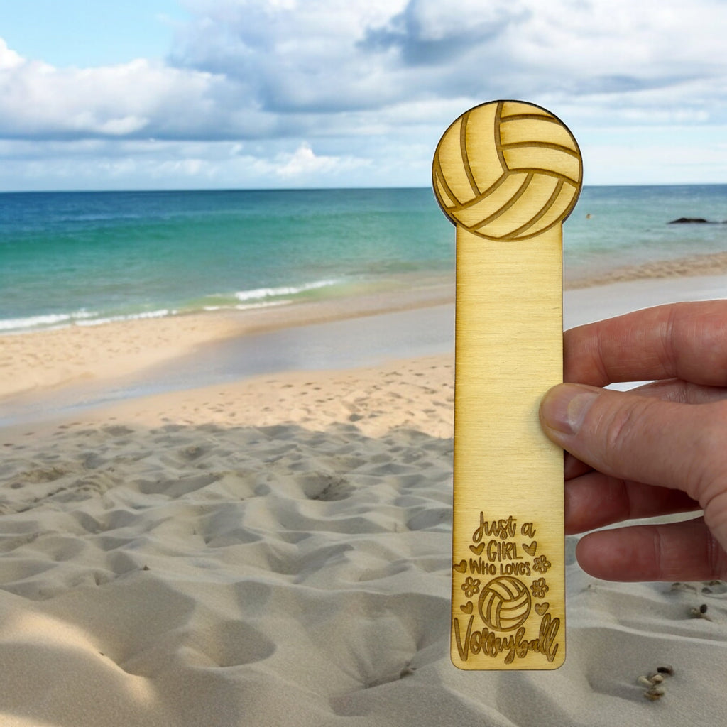Bookmark - Just a girl who loves volleyball - Birch wood