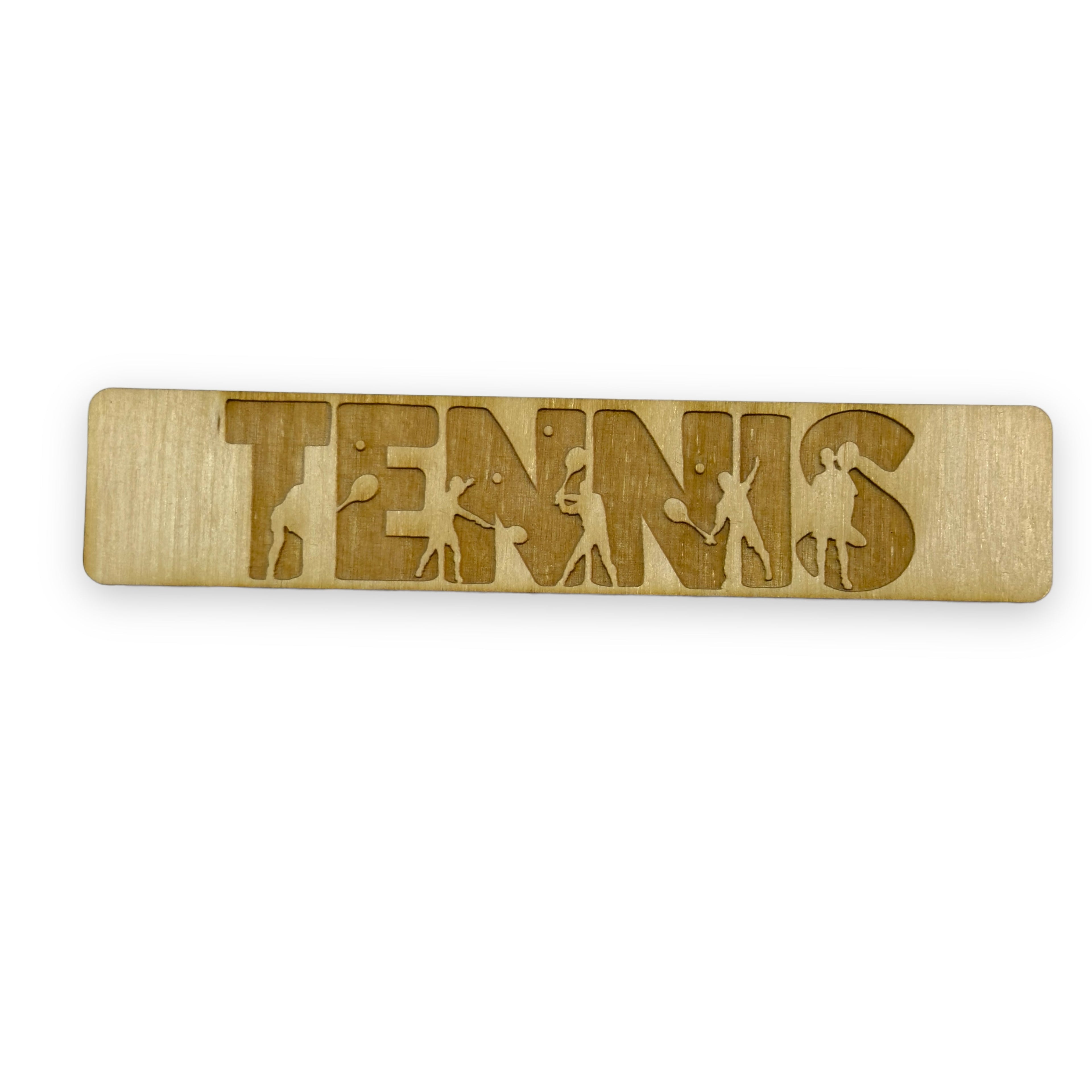 Bookmark - Tennis - Birch wood