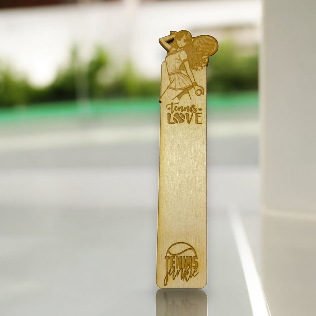 Bookmark - Tennis Love - Birch wood